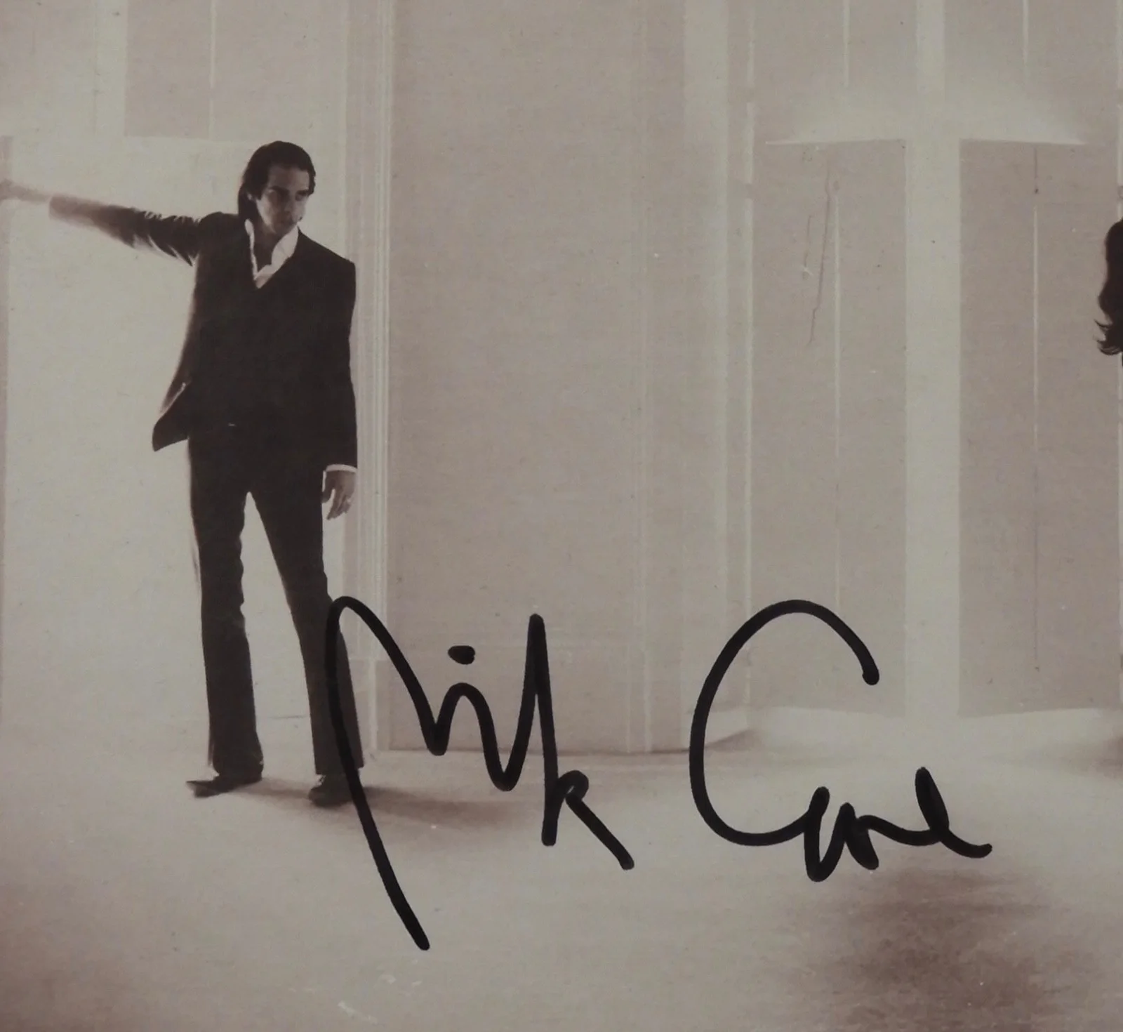 Nick Cave JSA Autograph Signed Album Vinyl Record Push The Sky Away, изображение 2