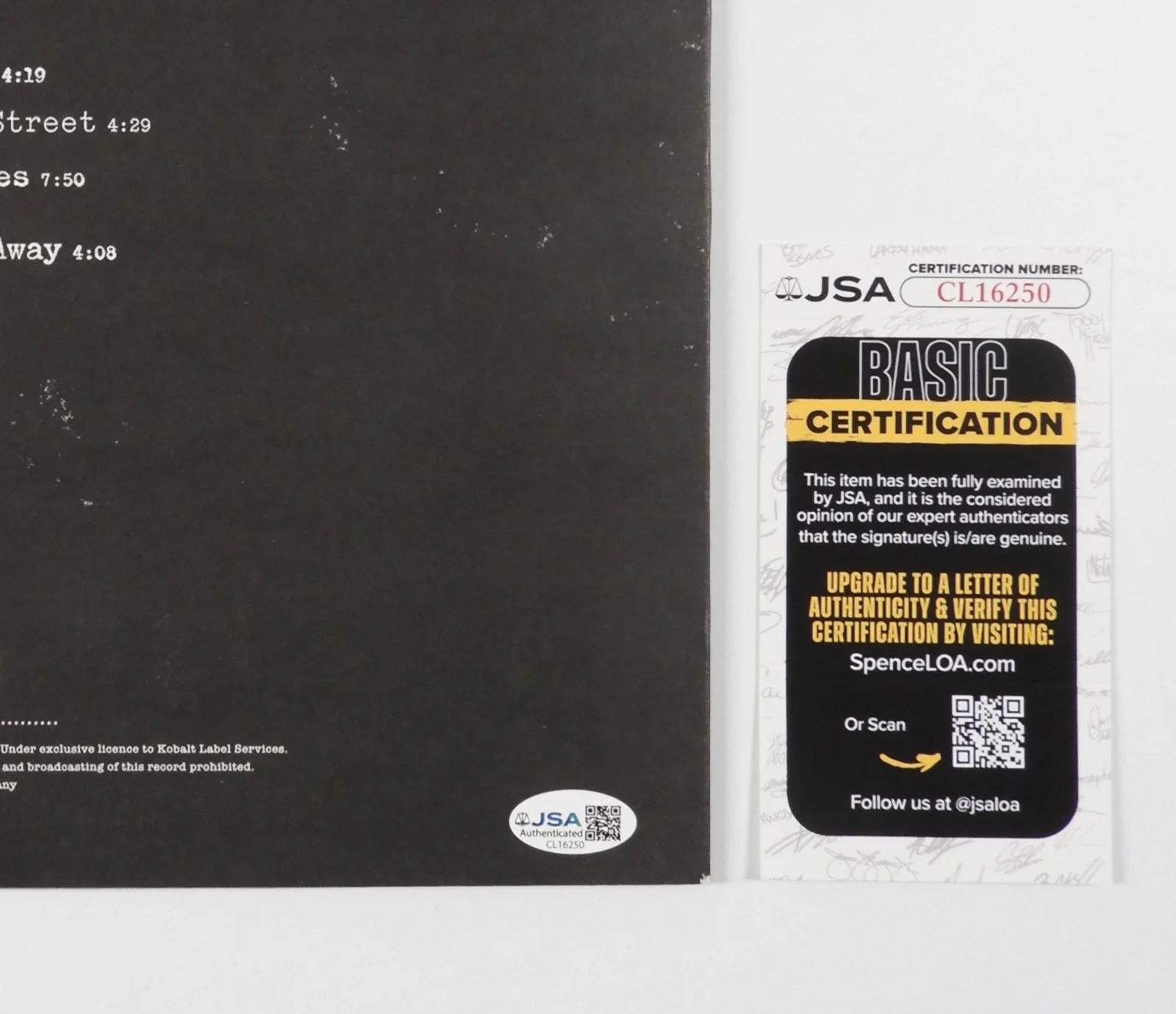 Nick Cave JSA Autograph Signed Album Vinyl Record Push The Sky Away, изображение 3