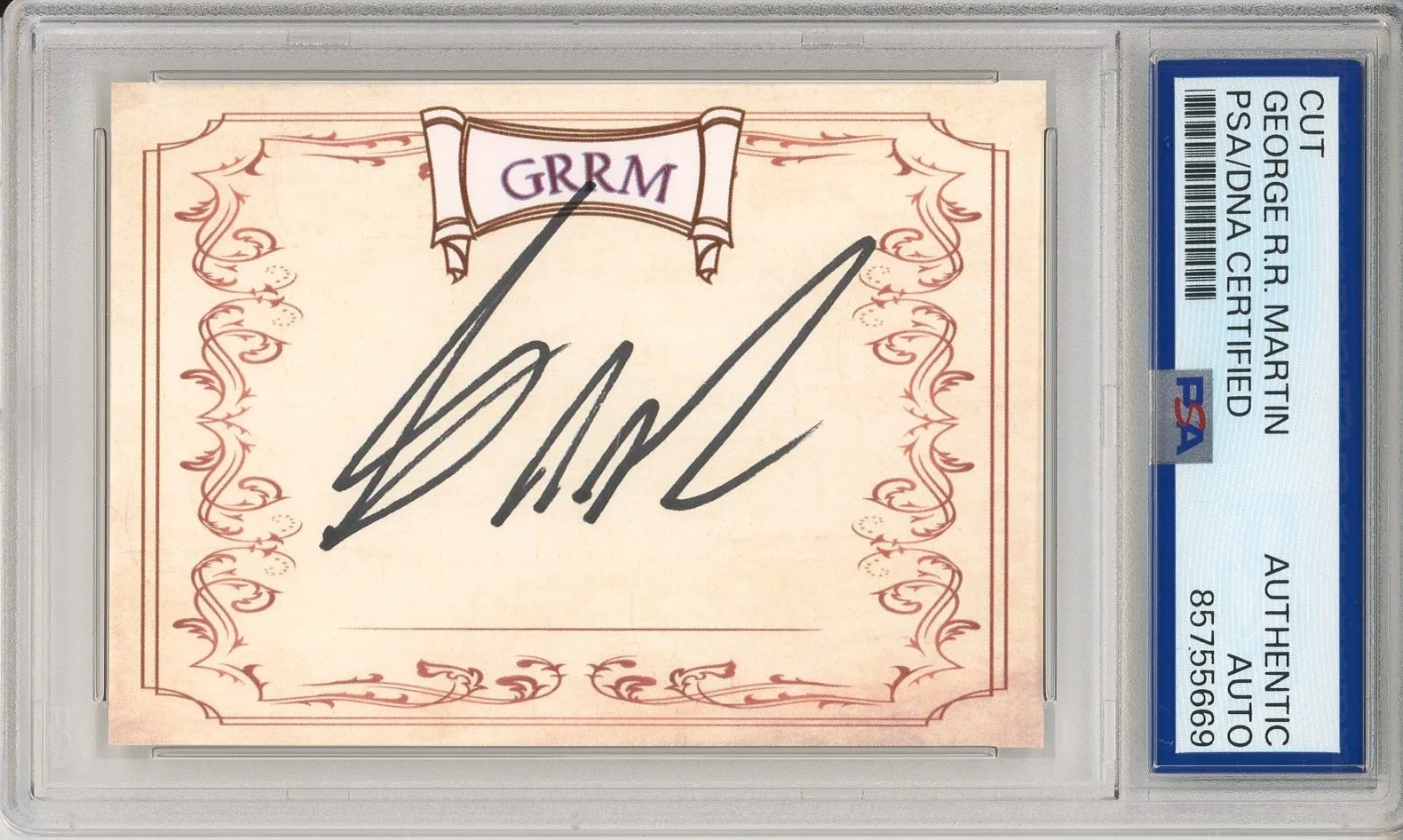 George RR Martin — GEORGE RR MARTIN SIGNED BOOKPLATE GAME OF THRONES AUTHOR AUTOGRAPH PSA DNA COA