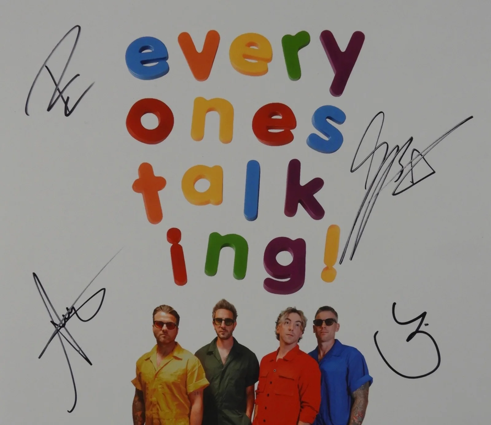 All Time Low JSA Signed Autograph Album Record Vinyl Everyones Talking!, image 2