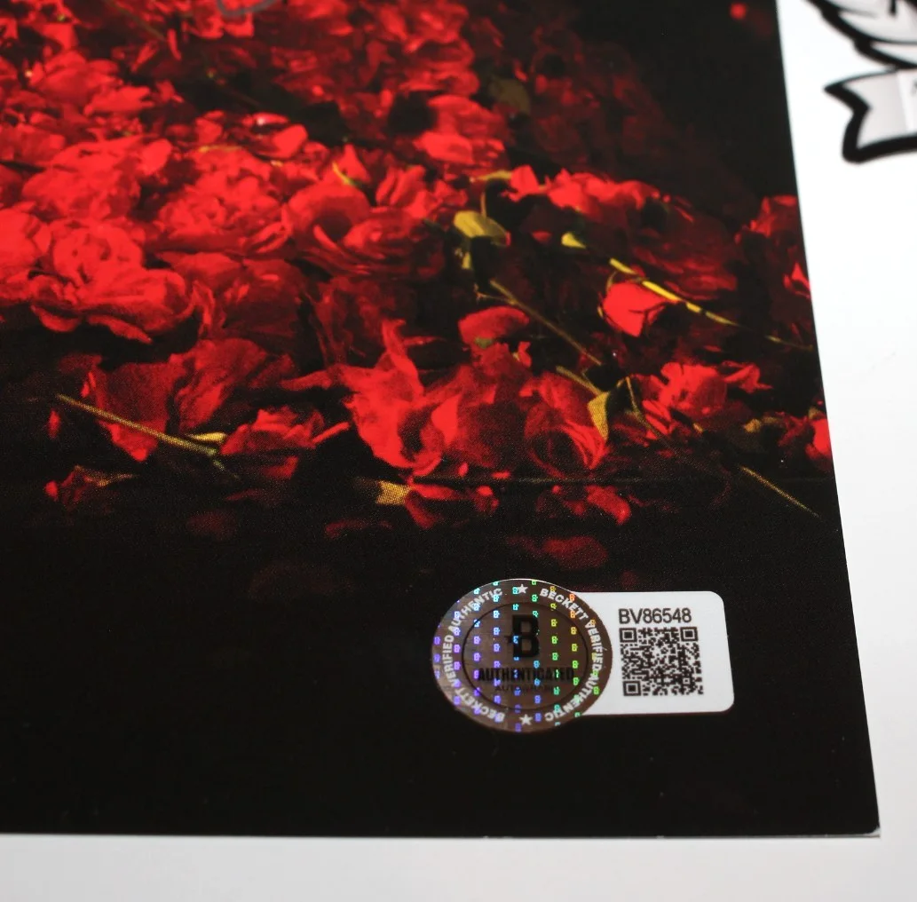 SINGER CONAN GRAY 'SUPERACHE' SIGNED 12x24 ALBUM POSTER BECKETT BAS COA, image 3