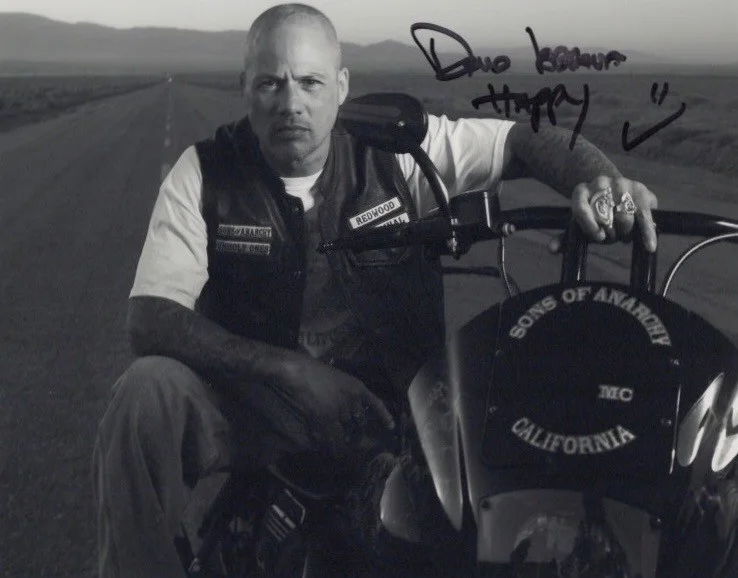 DAVID LABRAVA — DAVID LABRAVA IN PERSON SIGNED PHOTO FROM SONS OF ANARCHY
