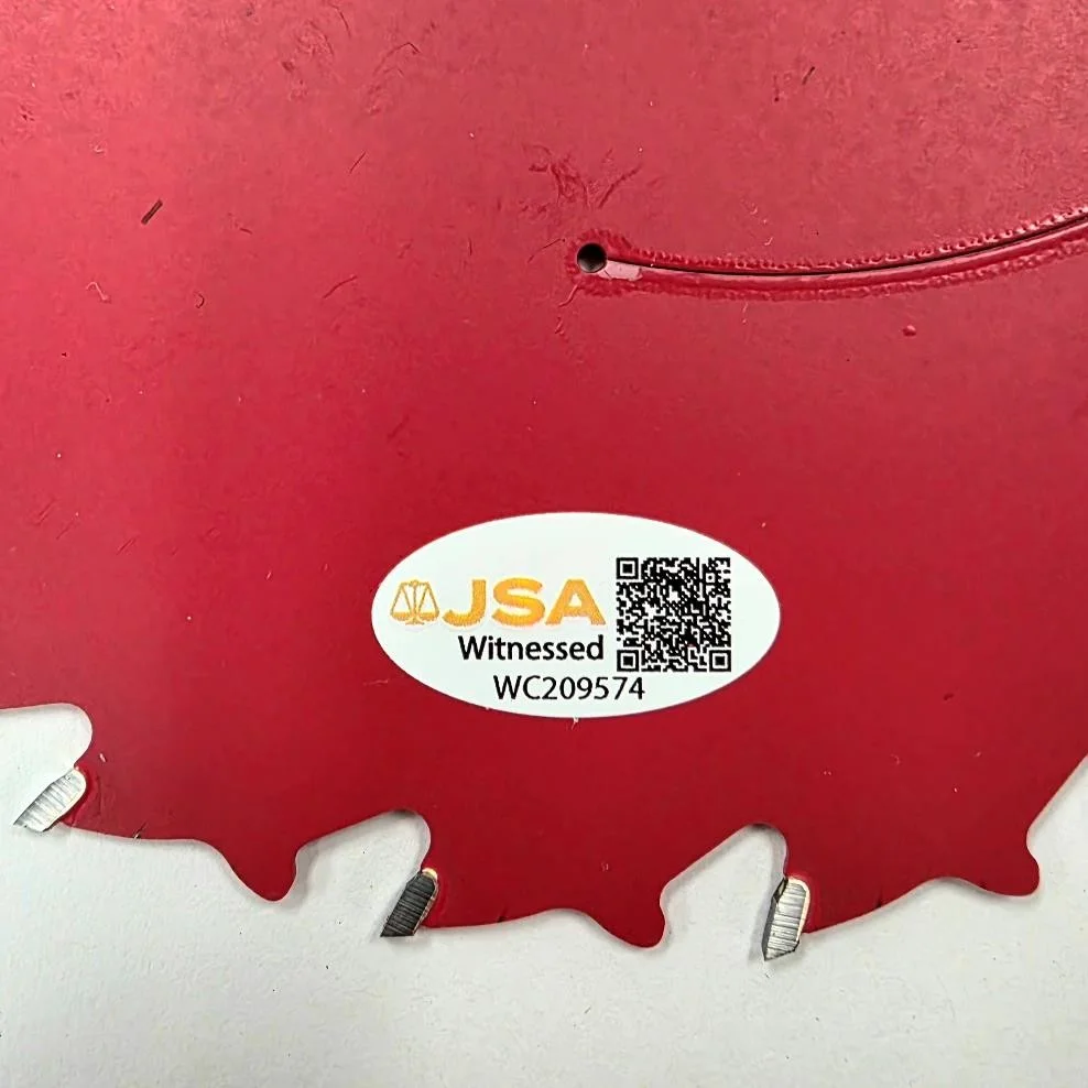 Tobin Bell — Tobin Bell signed "Jigsaw" 7 1/4 Inch Saw Blade autograph JSA, image 3
