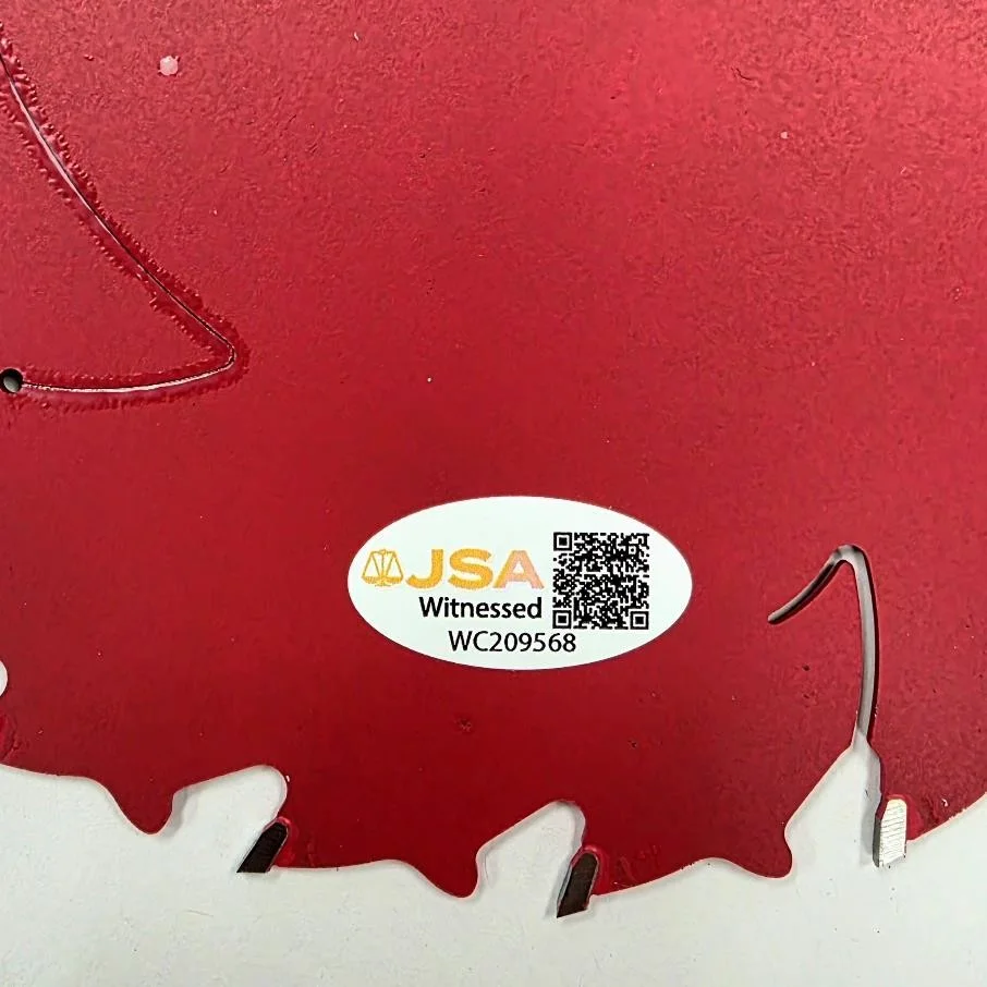 Tobin Bell — Tobin Bell signed Jigsaw "I Want to Play a Game" 7 Inch Saw Blade autograph JSA, image 3