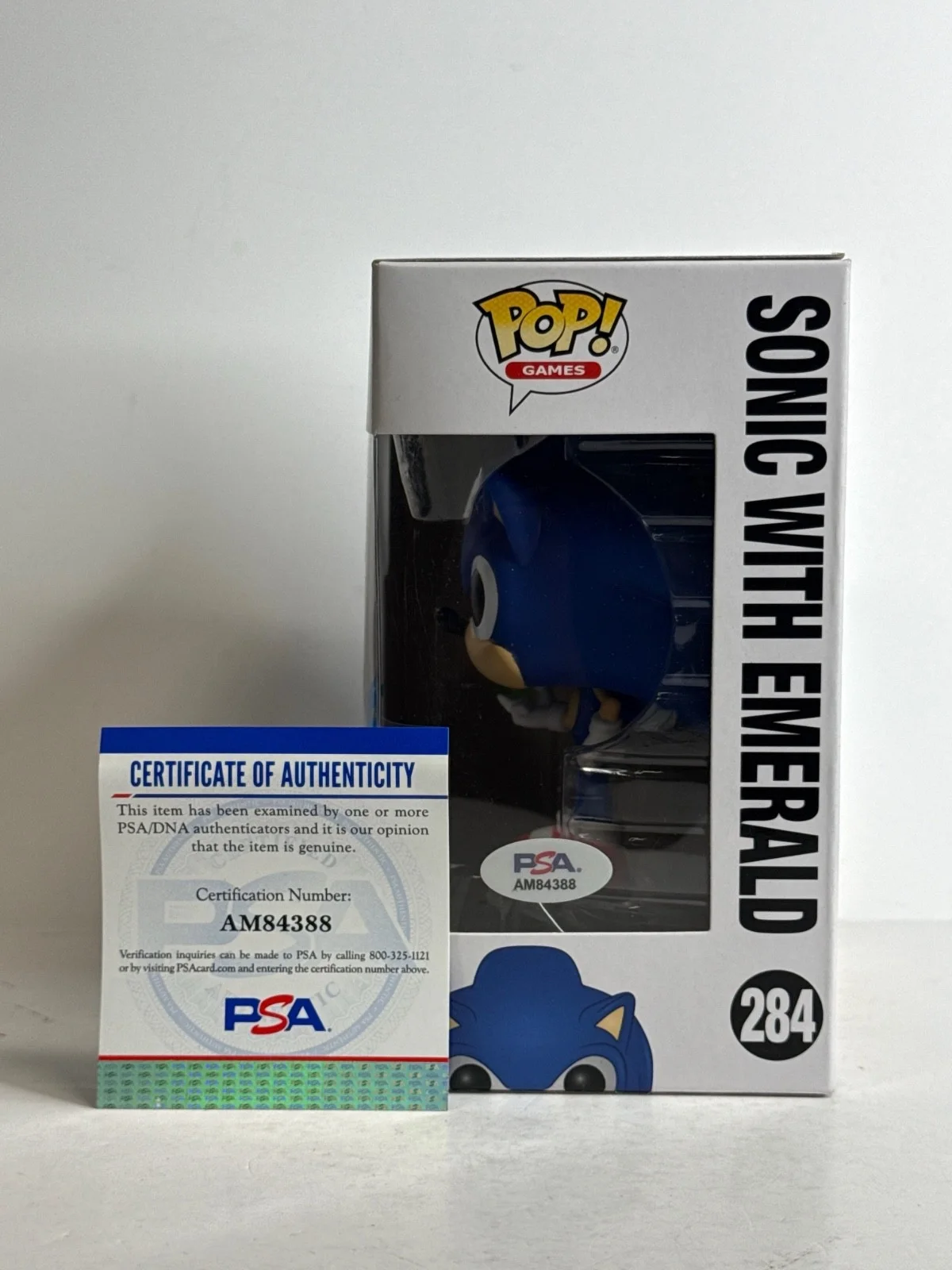 Ben Schwartz — Ben Schwartz Signed Sonic The Hedgehog Funko #284 PSA AM84388, image 4