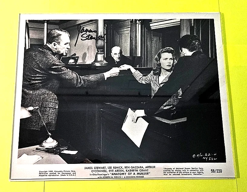 James Stewart — James Stewart - (1908-1997) - Original lobby Photo 8X10 Hand-Signed, изображение 4