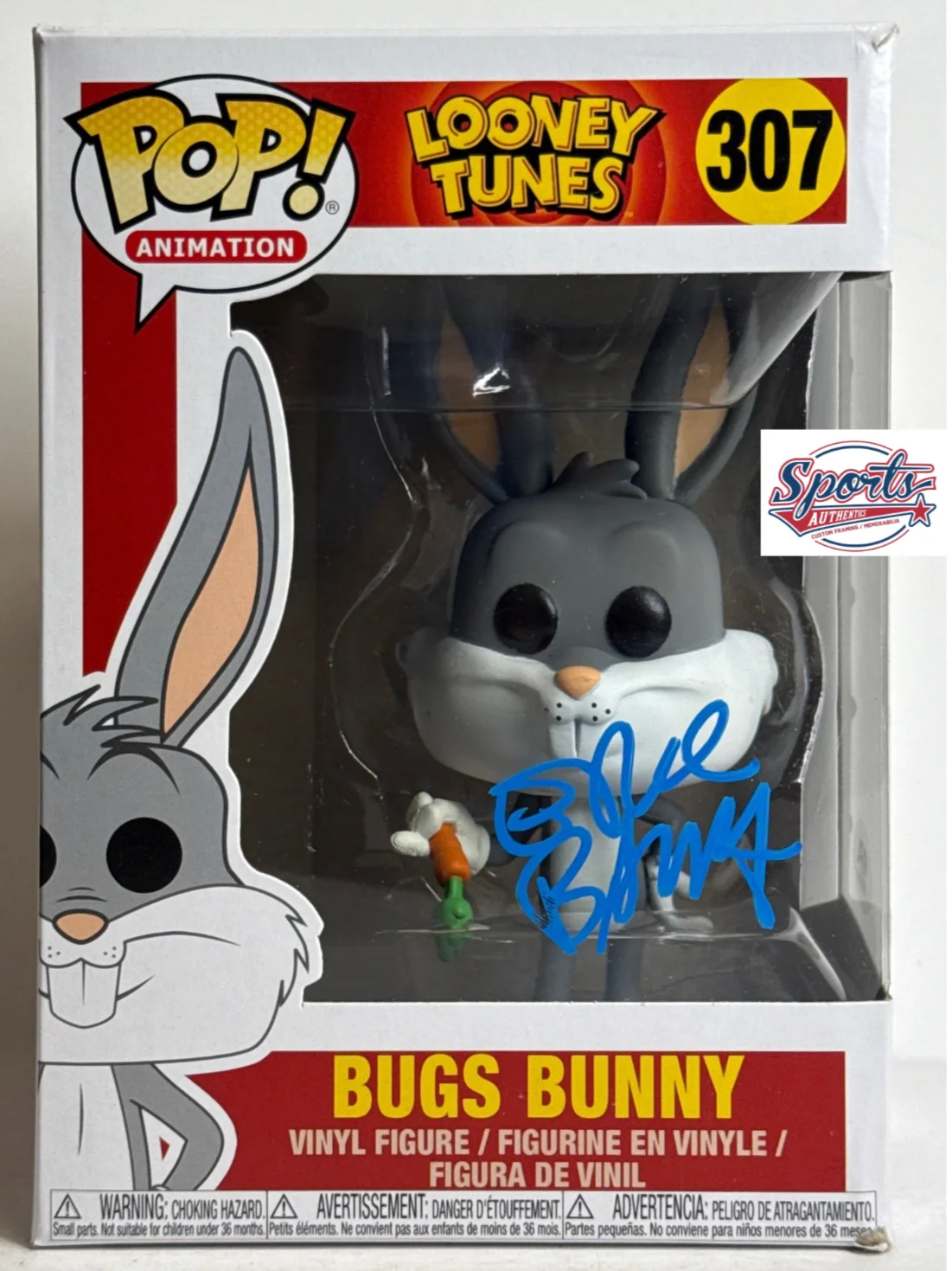 Eric Bauza — Eric Bauza Signed Bugs Bunny Funko #307 PSA AM85934