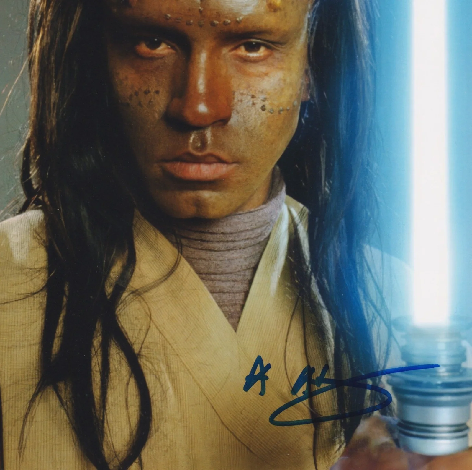 TUX AKINDOYENI signed STAR WARS color 8x10 uacc rd coa AGEN KOLAR & LIGHTSABER, изображение 2