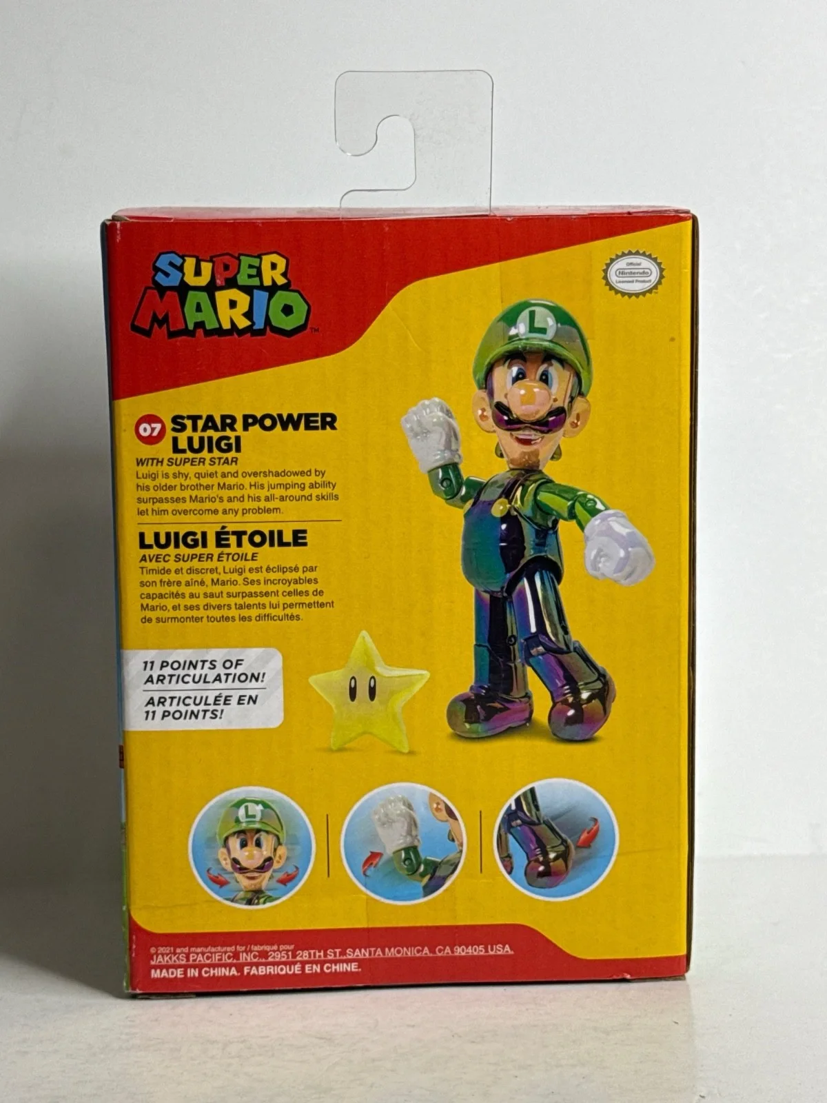 Charles Martinet — Charles Martinet Signed Super Mario Bros Luigi Toy Box PSA 9A33490, image 2