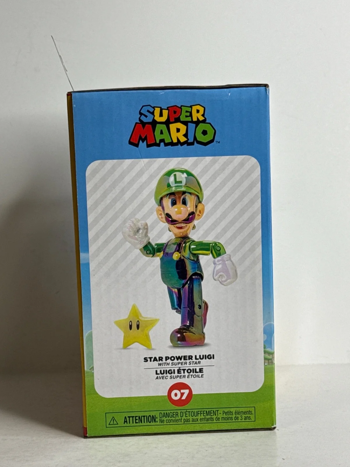 Charles Martinet — Charles Martinet Signed Super Mario Bros Luigi Toy Box PSA 9A33490, image 3