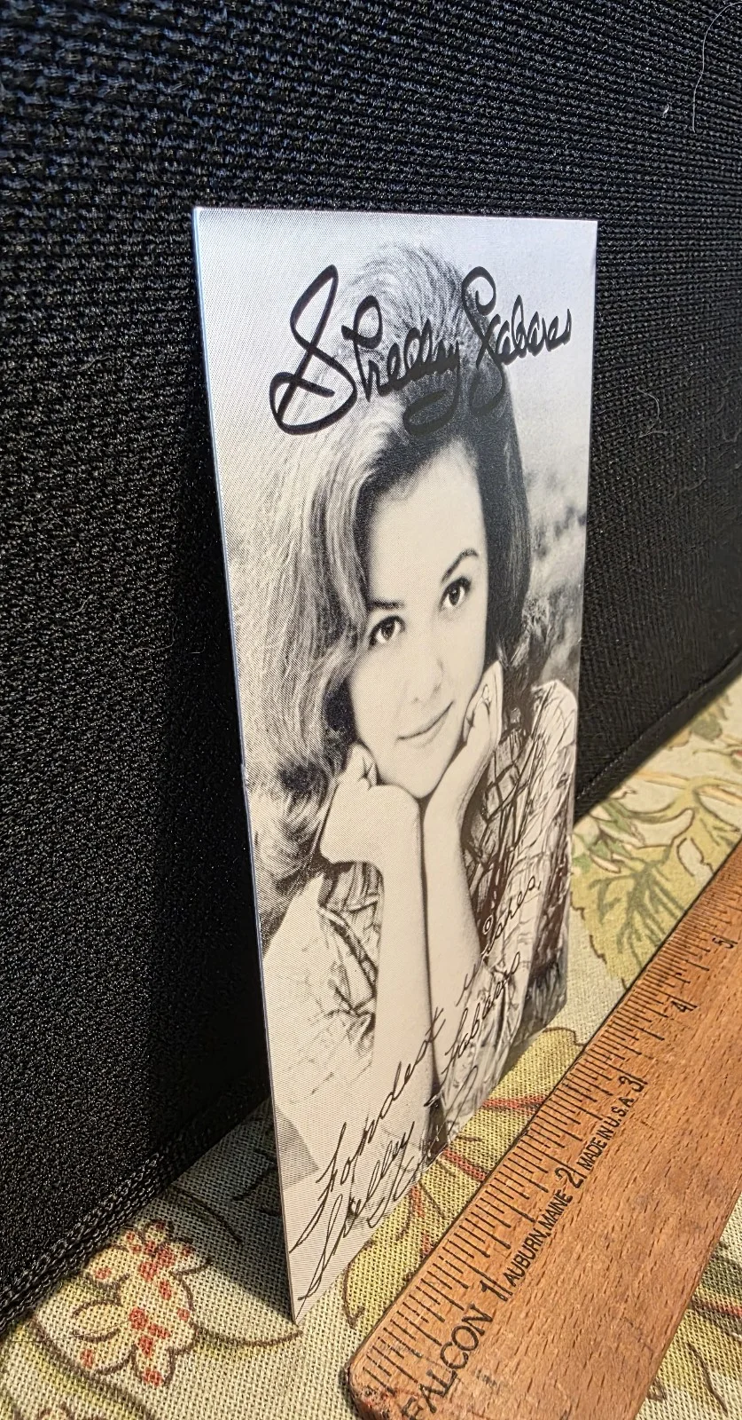 Shelly Fabares — Vintage Shelly Fabares Signed Actress Singer Arcade Card 3 x 5 Autographed 1960s, image 3