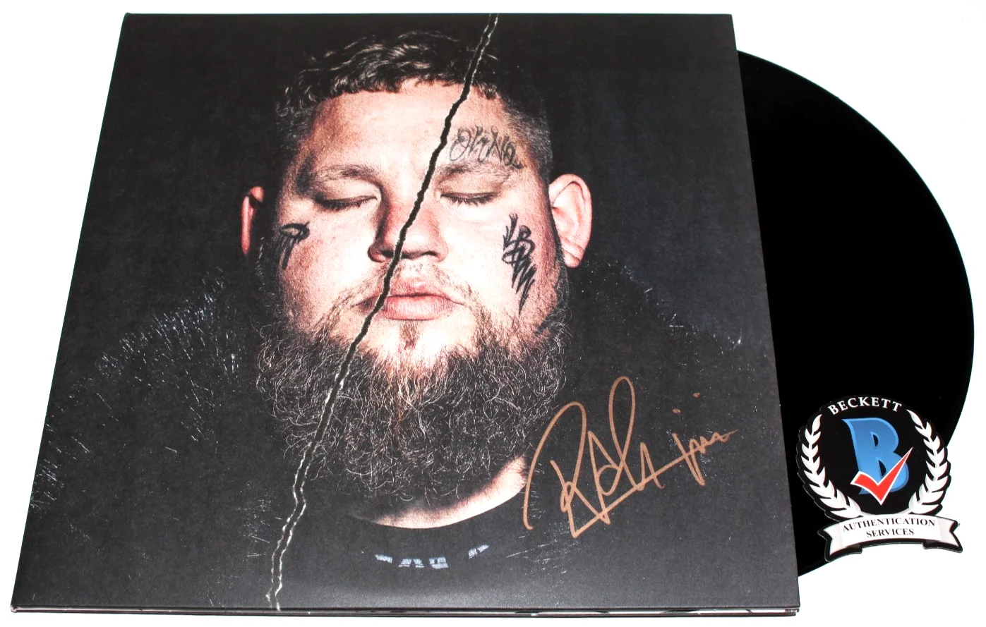 RAG'N'BONE MAN SIGNED LIFE BY MIDADVENTURE ALBUM VINYL RECORD HUMAN BECKETT COA, изображение 2