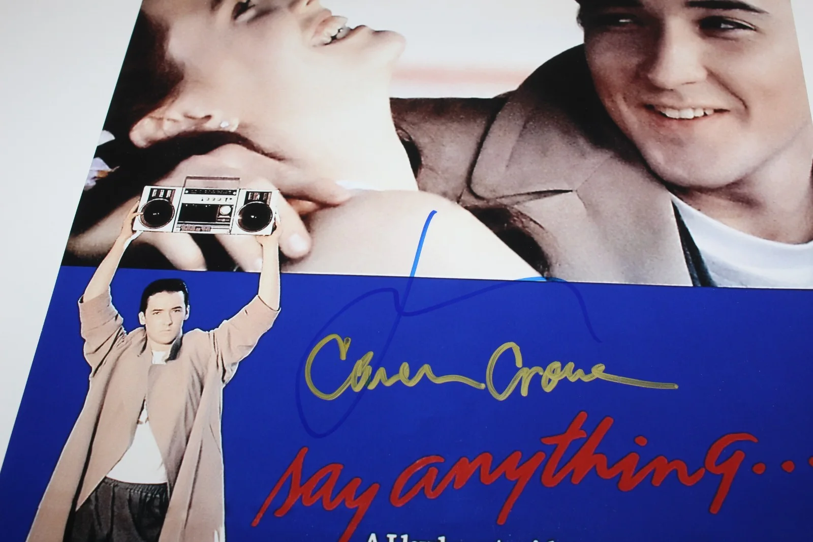 CAMERON CROWE & JOHN CUSACK SIGNED 'SAY ANYTHING' 12x18 MOVIE POSTER BECKETT COA, изображение 3