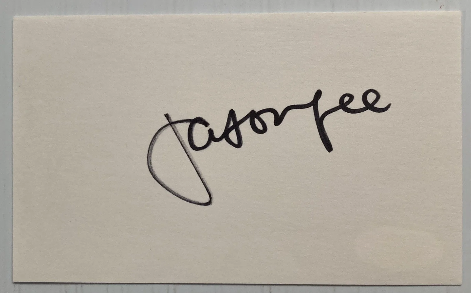 Jason Lee — Mallrats Chasing Amy Jason Lee Autograph 3x5 Index Card - JSA Cert - FREE S&H!, image 2