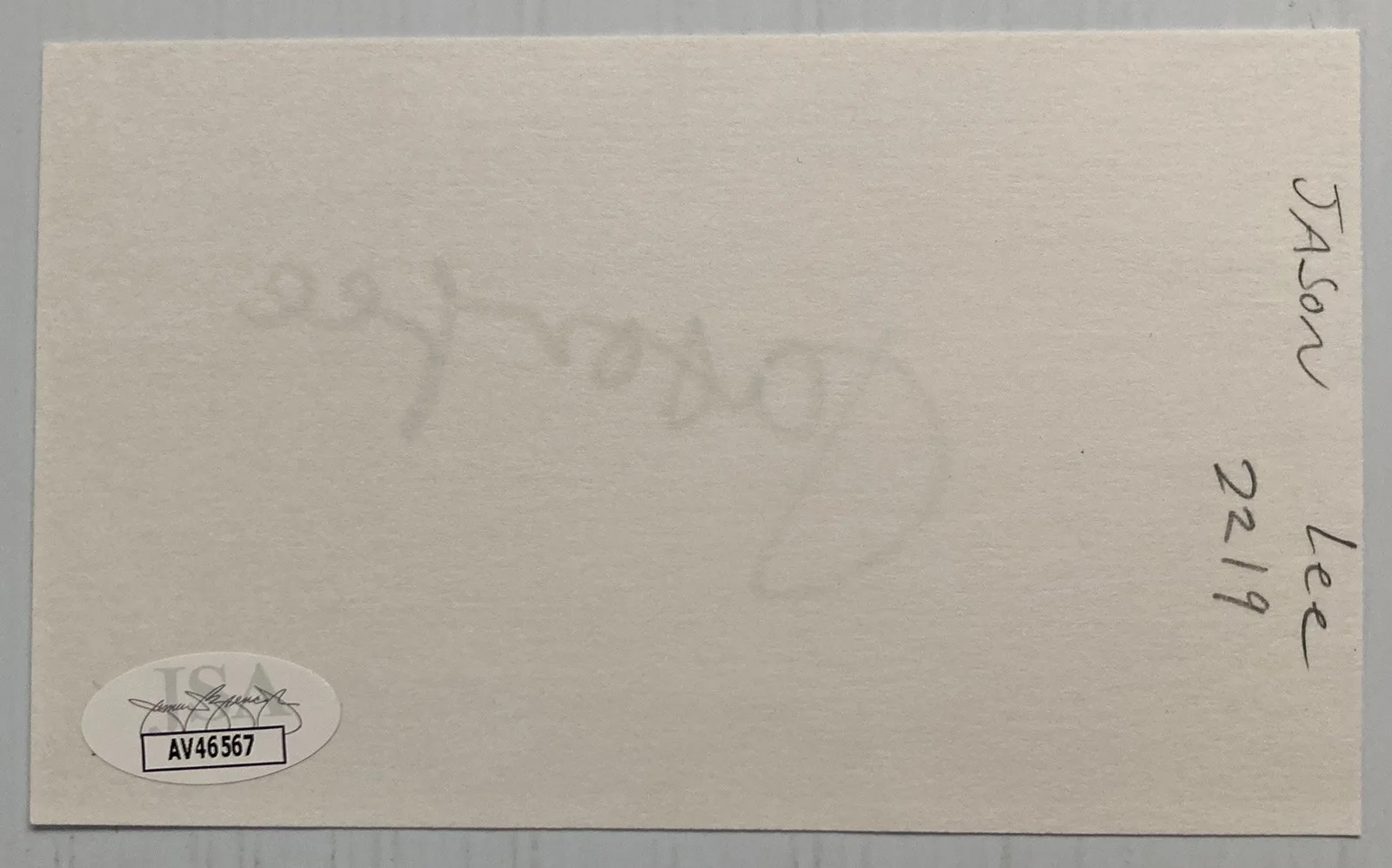 Jason Lee — Mallrats Chasing Amy Jason Lee Autograph 3x5 Index Card - JSA Cert - FREE S&H!, image 3