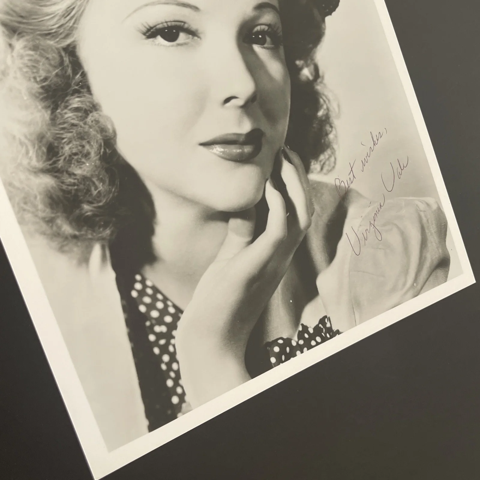 VIRGINIA VALE: Original Hand Signed Celebrity Photo 8 x 10” / KSK, image 4