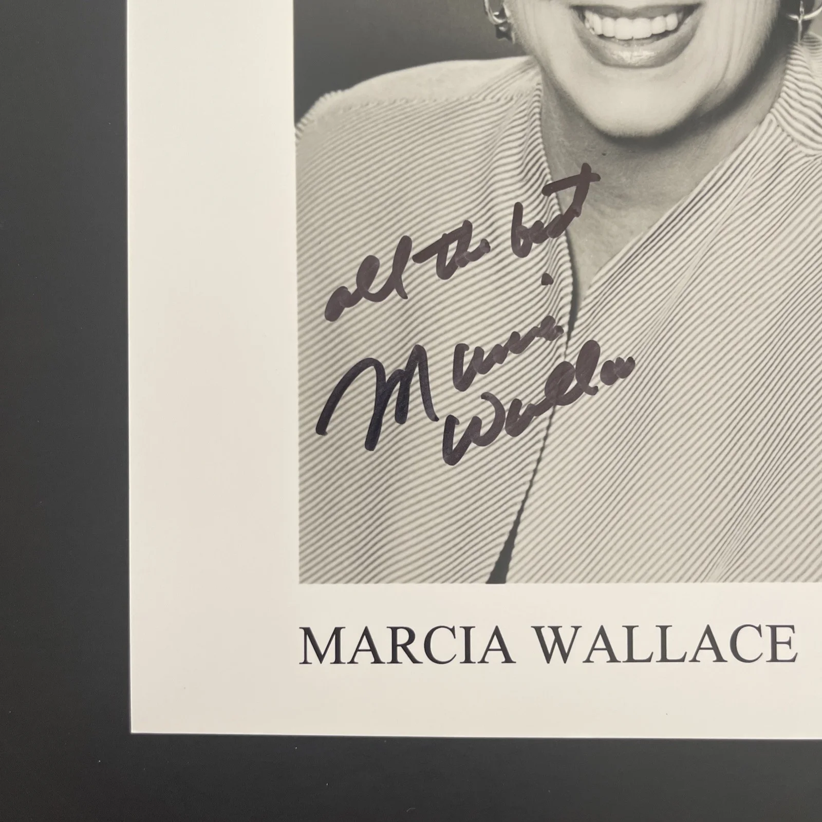 MARCIA WALLACE: Original Hand Signed Celebrity Photo 8 x 10” / KSK, image 2