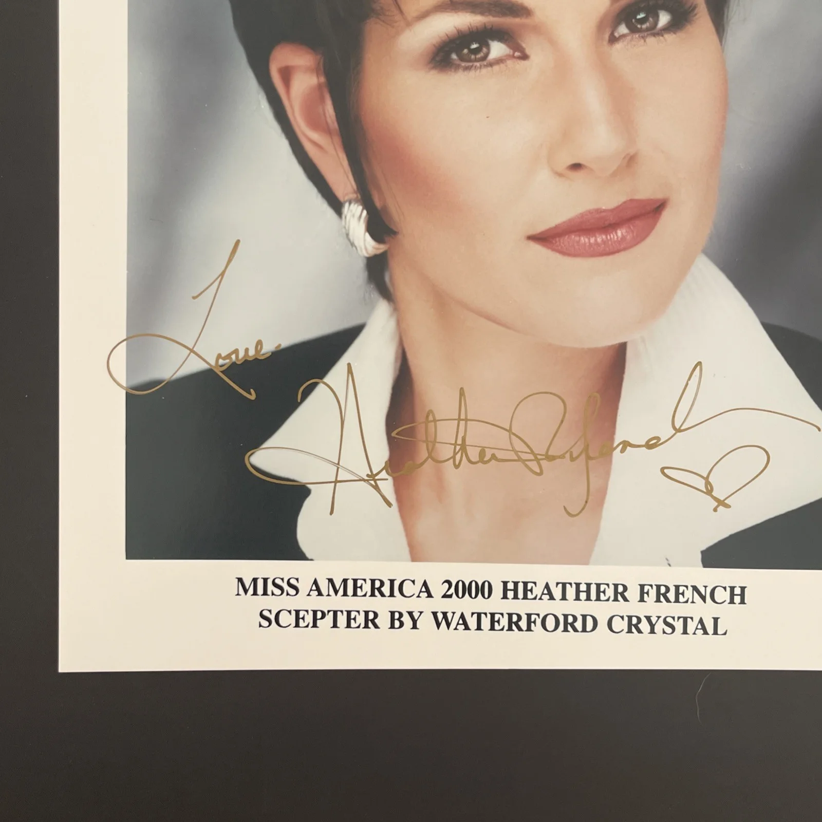 HEATHER FRENCH Miss America 2000: Hand Signed Celebrity Photo 8 x 10” / KSK, изображение 3