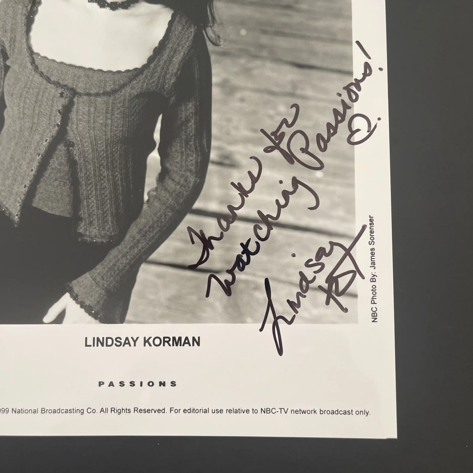 LINDSAY KORMAN Soap Opera Actress: Hand Signed Celebrity Photograph 8 x 10” /KSK, изображение 2