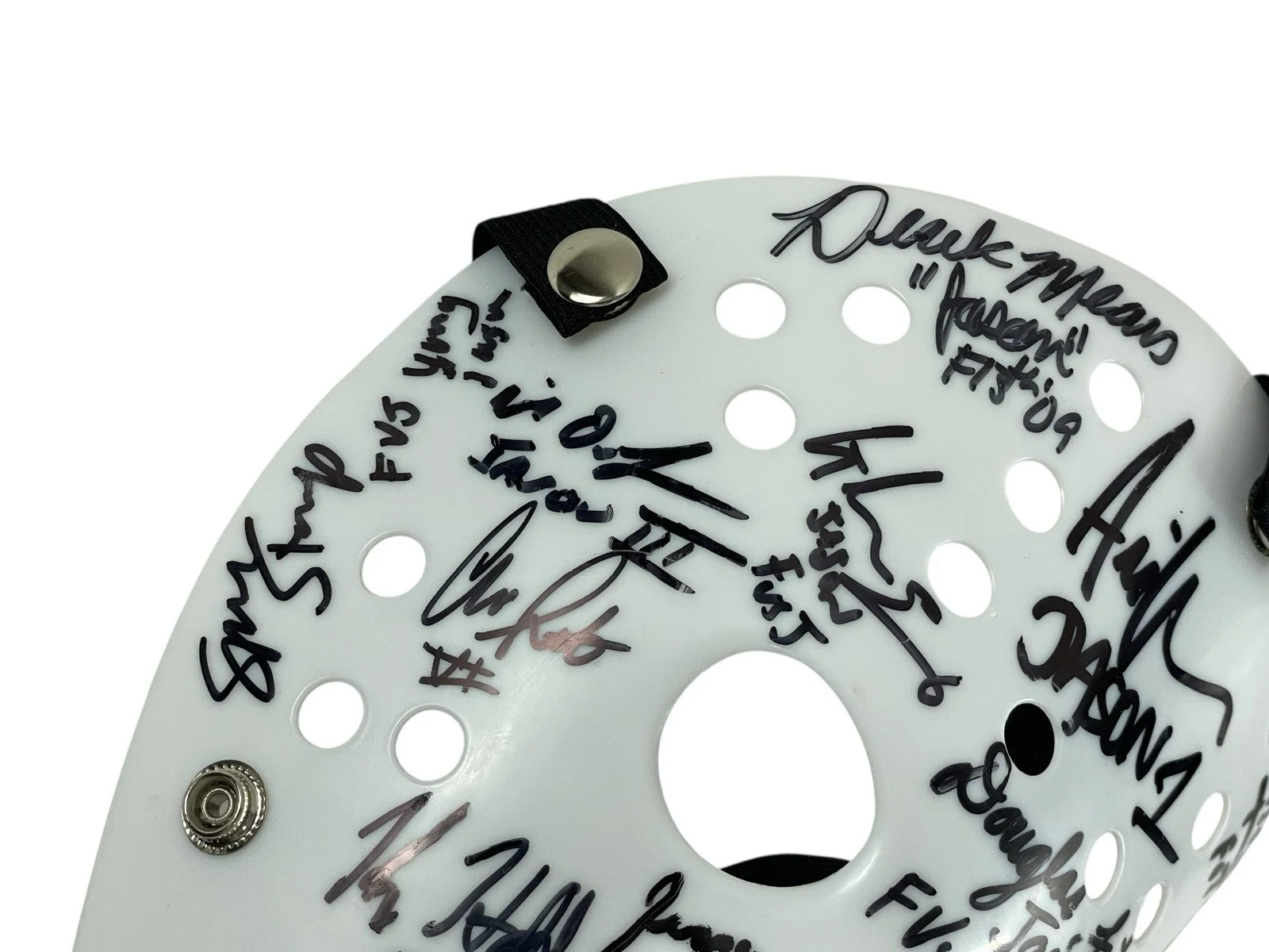Cast — Jason Voorhees Cast Signed Prop Replica Mask By 16 Jasons Friday The 13th JSA 🔪, изображение 5