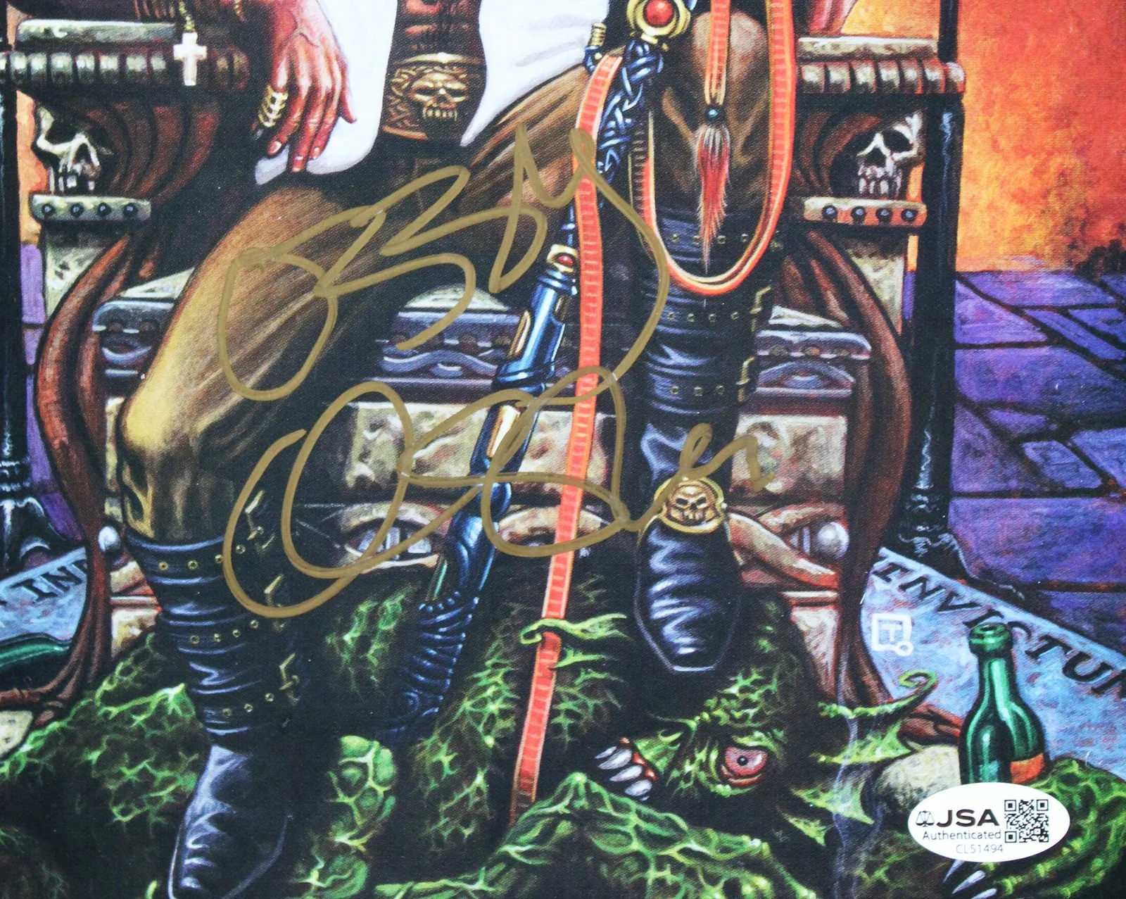 Ozzy Osbourne — Ozzy Osbourne Authentic Signed 1993 Rock-It Comix #1 Magazine JSA #CL51494, image 2