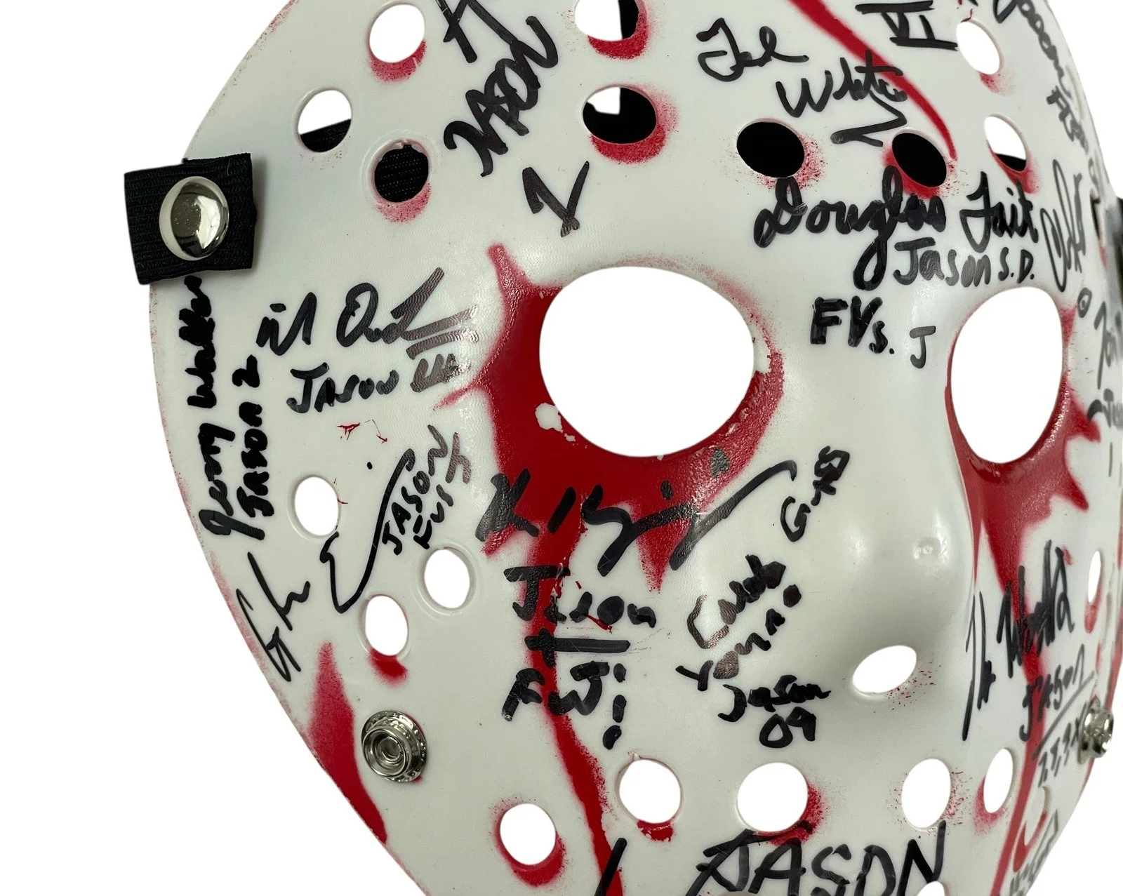 Cast — Jason Voorhees Cast Signed Prop Replica Mask By 16 Jason Friday The 13th JSA 🔪, image 3