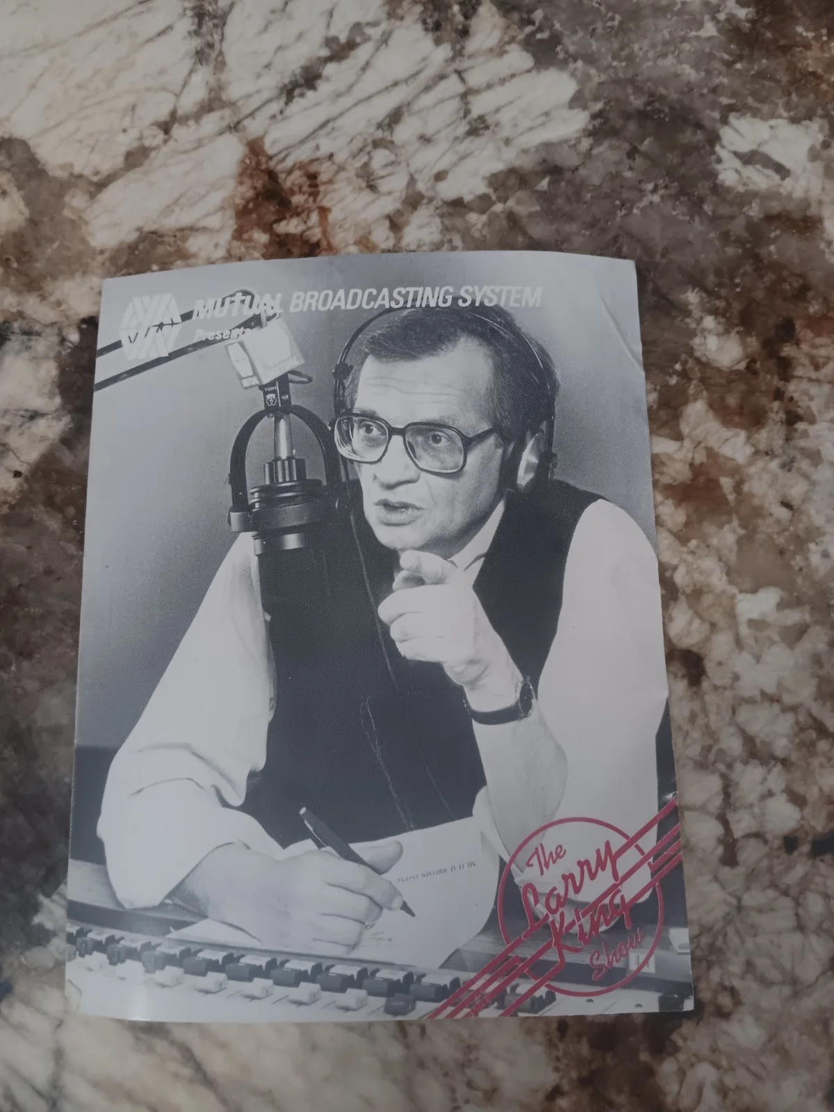 Larry King — Larry King autographed photo, image 2