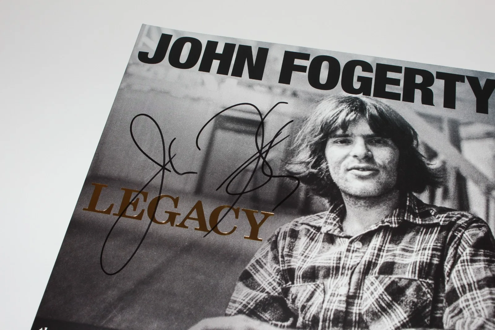 JOHN FOGERTY SIGNED CREEDENCE CLEARWATER REVIVAL LEGACY VINYL RECORD BECKETT CCR, изображение 4