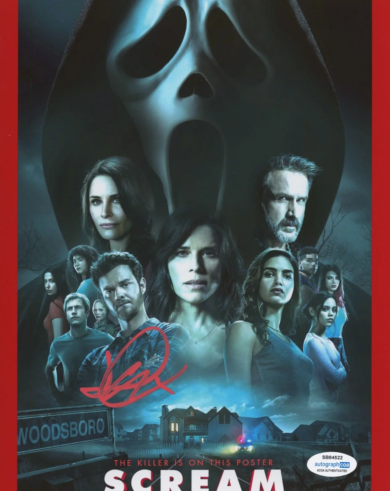 JACK QUAID — Jack Quaid signed "SCREAM" 8x10 Photo f EXACT PROOF Richie Ghostface ACOA COA, image 4