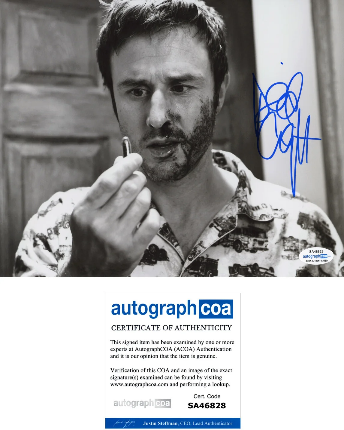 David Arquette — David Arquette signed Autographed 8x10 Photo SCREAM Deputy Dewey ACOA COA
