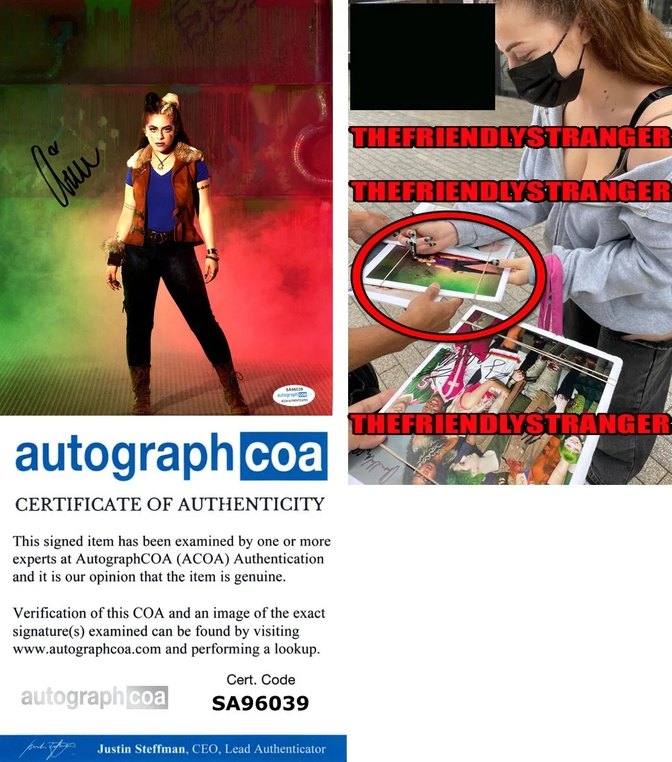 BABY ARIEL / ARIEL MARTIN — Baby Ariel ARIEL MARTIN signed "ZOMBIES" 8x10 Photo g EXCT PROOF Wynter ACOA COA