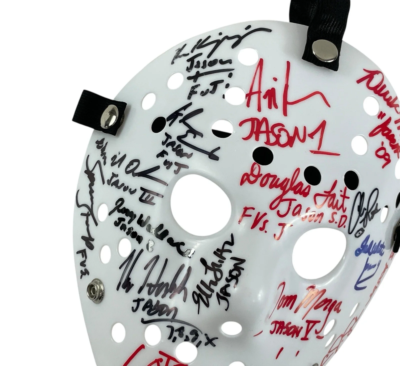 Cast — Jason Voorhees Cast Signed Prop Replica Mask By 16 Jason Friday The 13th JSA 🔪, изображение 3