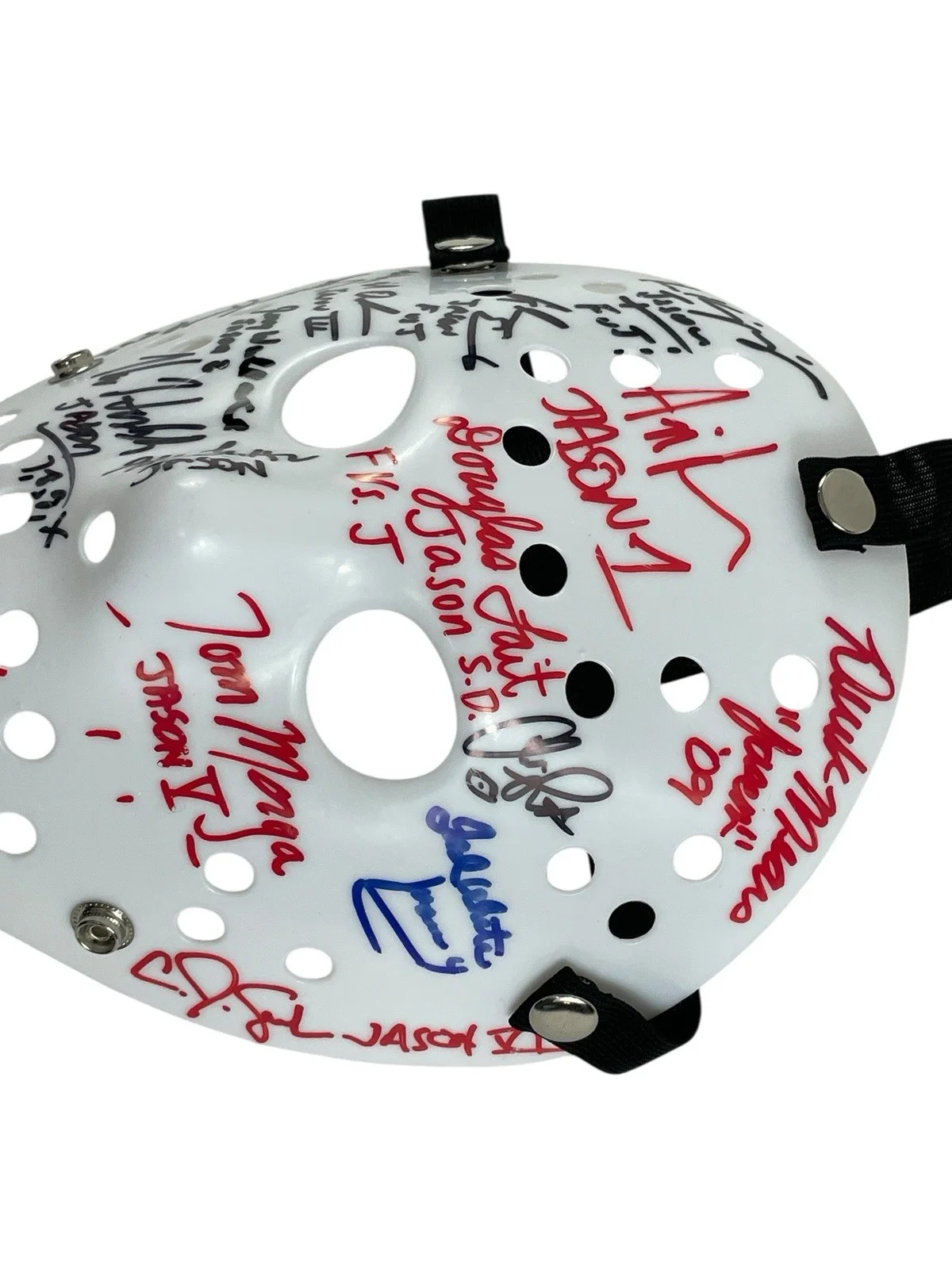 Cast — Jason Voorhees Cast Signed Prop Replica Mask By 16 Jason Friday The 13th JSA 🔪, изображение 4