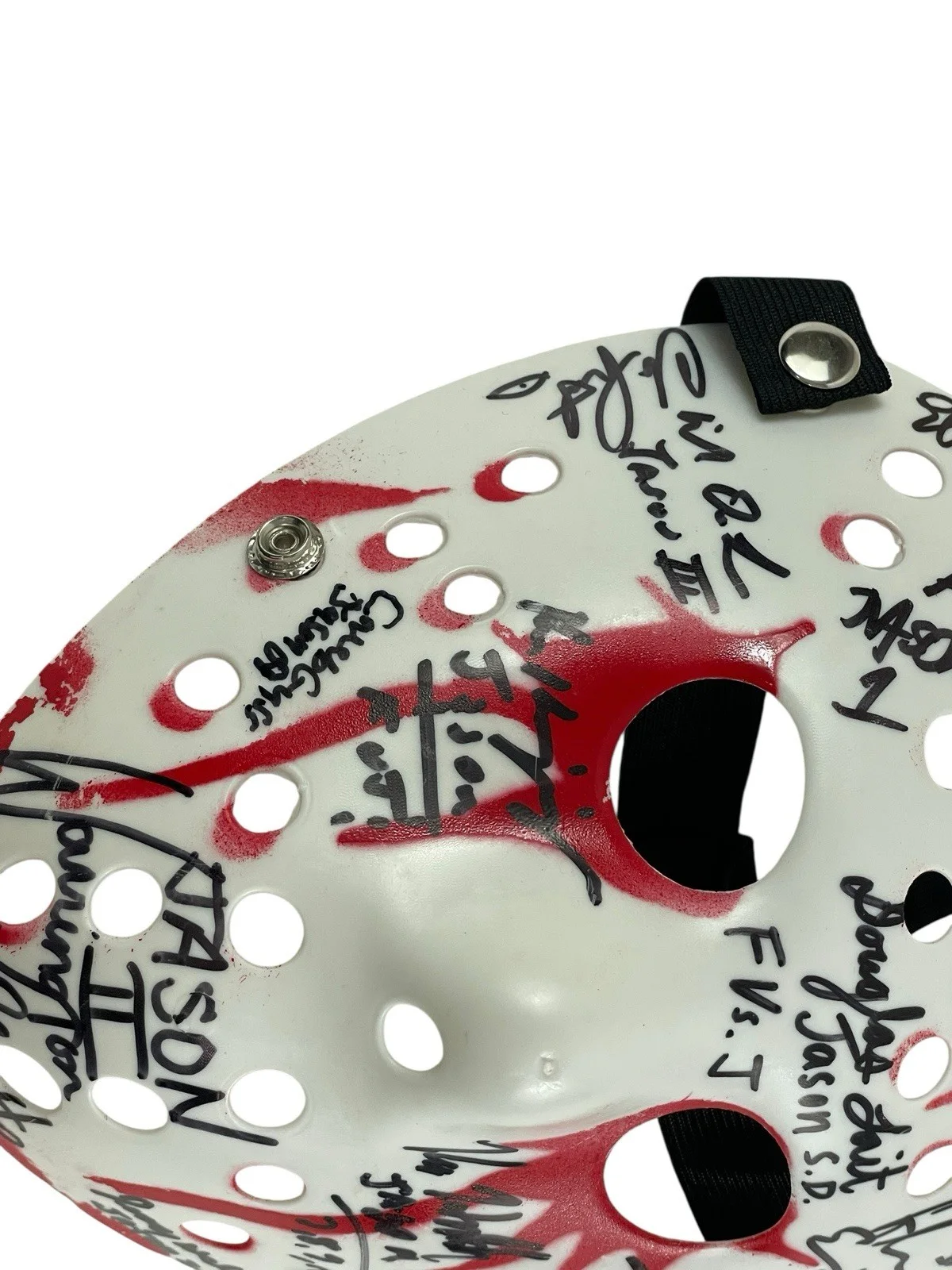 Cast — Jason Voorhees Cast Signed Prop Replica Mask By 16 Jason Friday The 13th JSA 🔪, image 2