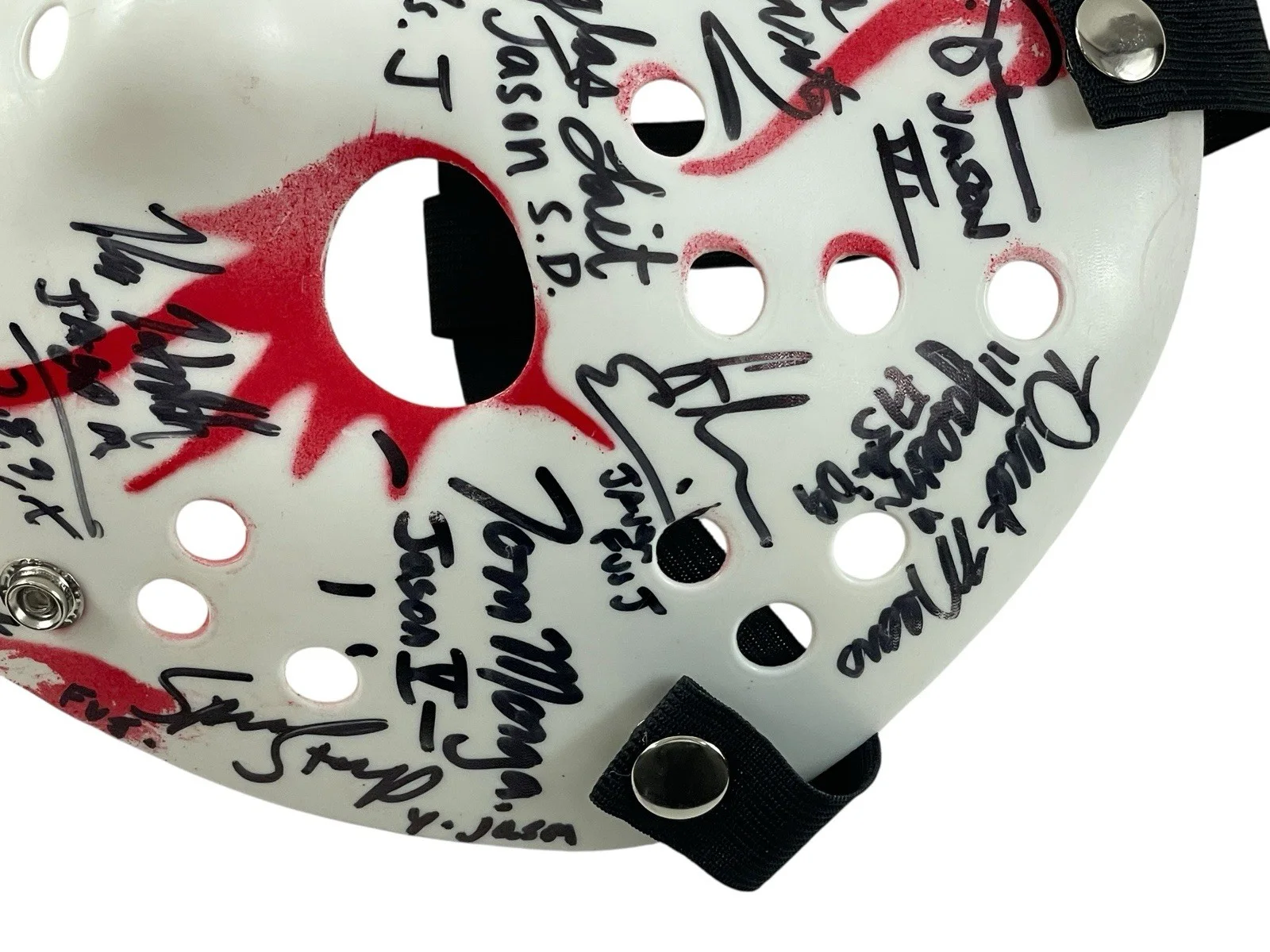 Cast — Jason Voorhees Cast Signed Prop Replica Mask By 16 Jason Friday The 13th JSA 🔪, image 5