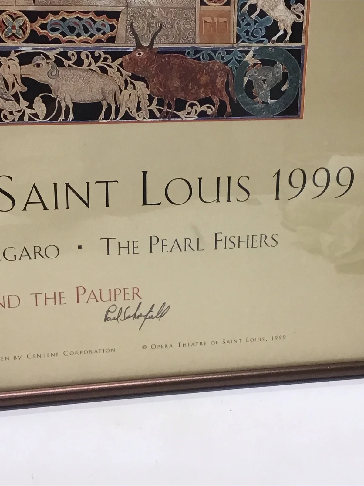 1999 Opera Theatre Of St. Louis Signed Paul Schoefield The Merchant & The Pauper, изображение 4