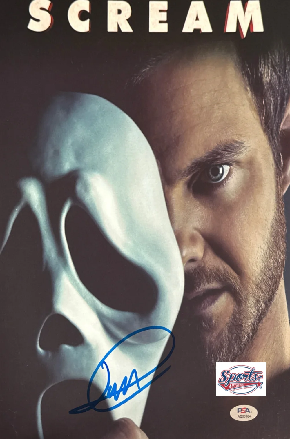 Jack Quaid — Jack Quaid Signed 11x14 Scream 5 Ghostface Photo PSA AQ53164