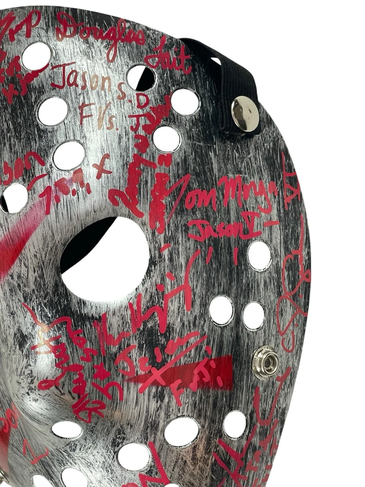 Cast — Jason Voorhees Cast Signed Prop Replica Mask By 16 Jason Friday The 13th JSA 🔪, image 3