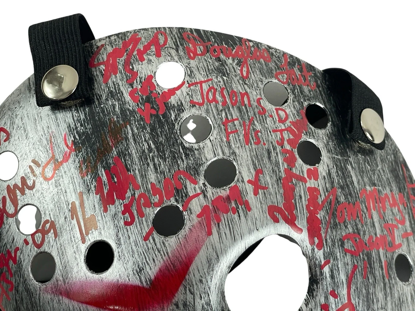 Cast — Jason Voorhees Cast Signed Prop Replica Mask By 16 Jason Friday The 13th JSA 🔪, image 4