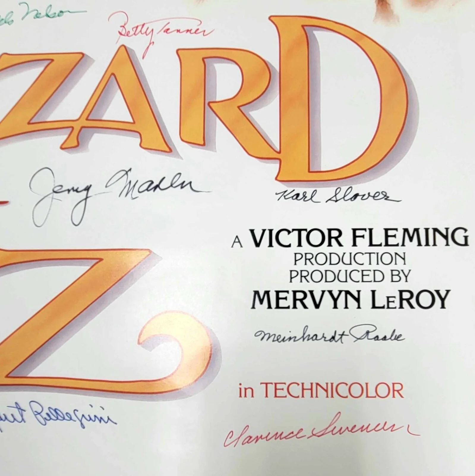 1993 Wizard of Oz Munchkins 22x34 Poster 9 Signed/#'d, image 3