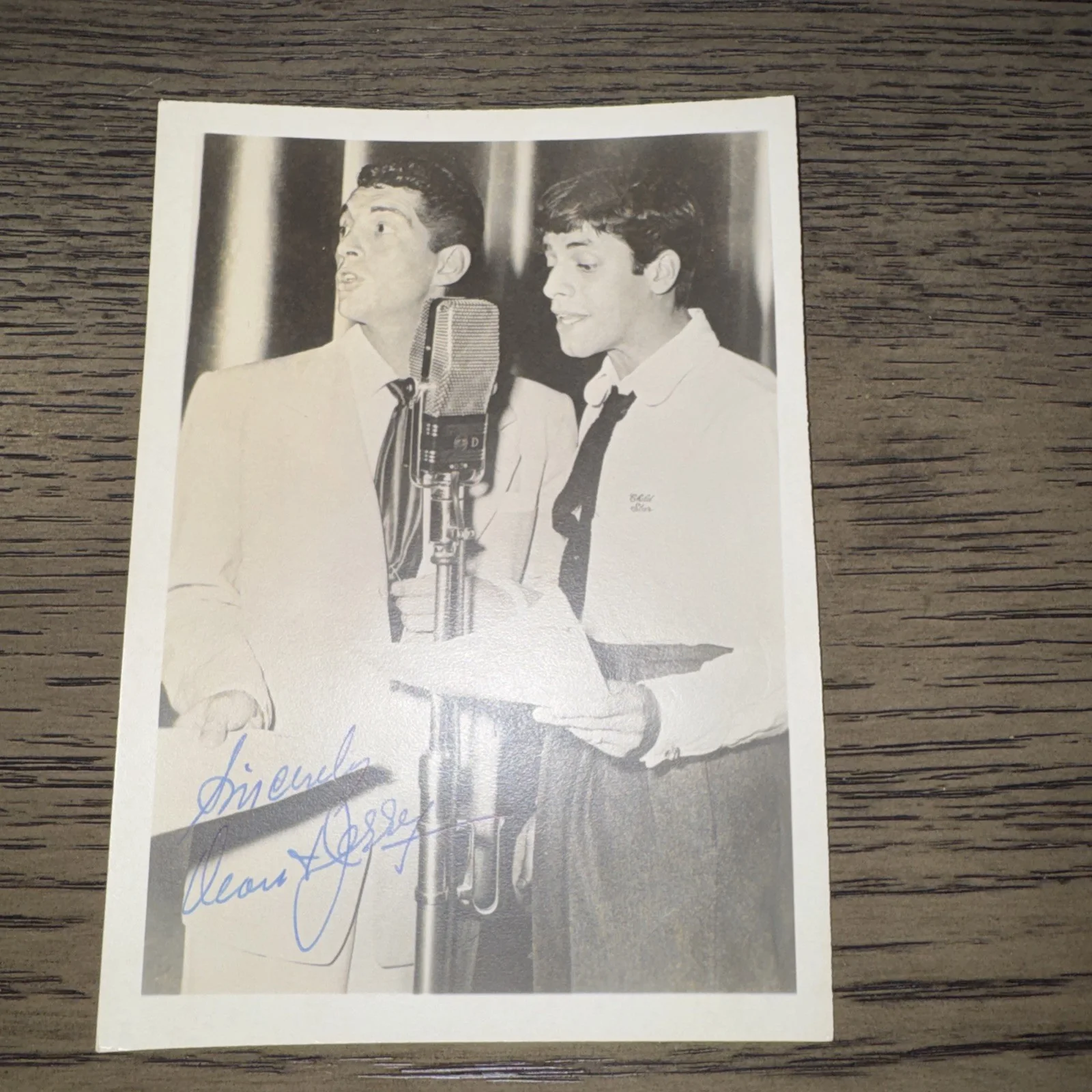 Jerry Lewis & Dean Martin 2x Very Rare Very Early Autographed Photo 50s 5"x7", изображение 2
