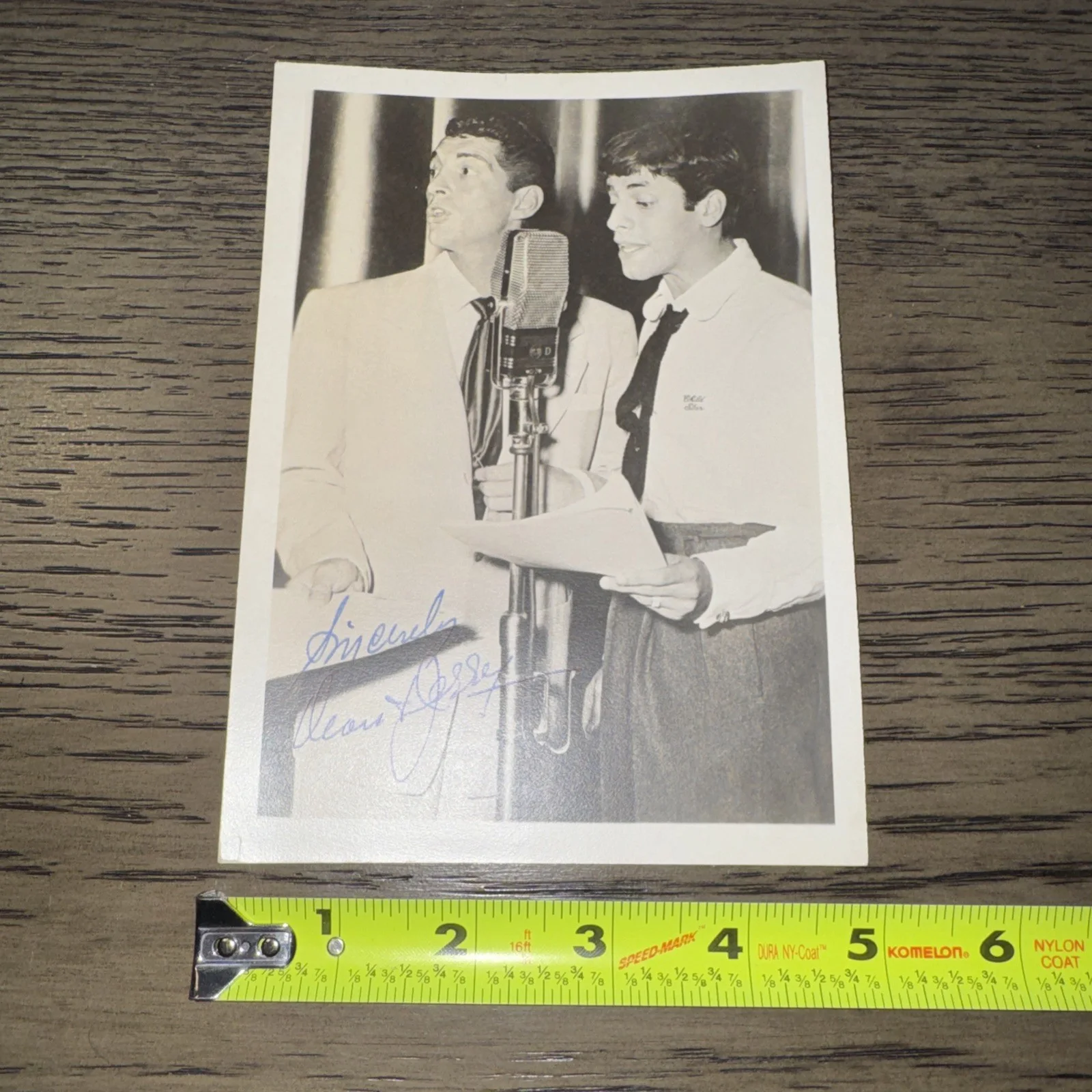 Jerry Lewis & Dean Martin 2x Very Rare Very Early Autographed Photo 50s 5"x7", изображение 4