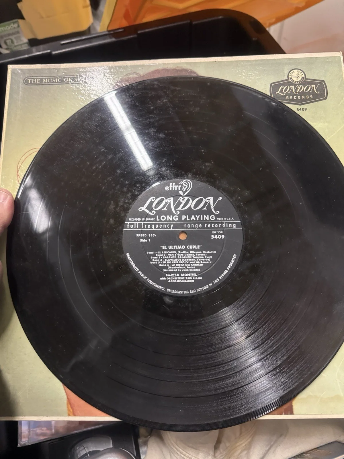Sarita Montiel-“El Ultimo Cuple”-33 RPM London Records-LL 1772, image 3