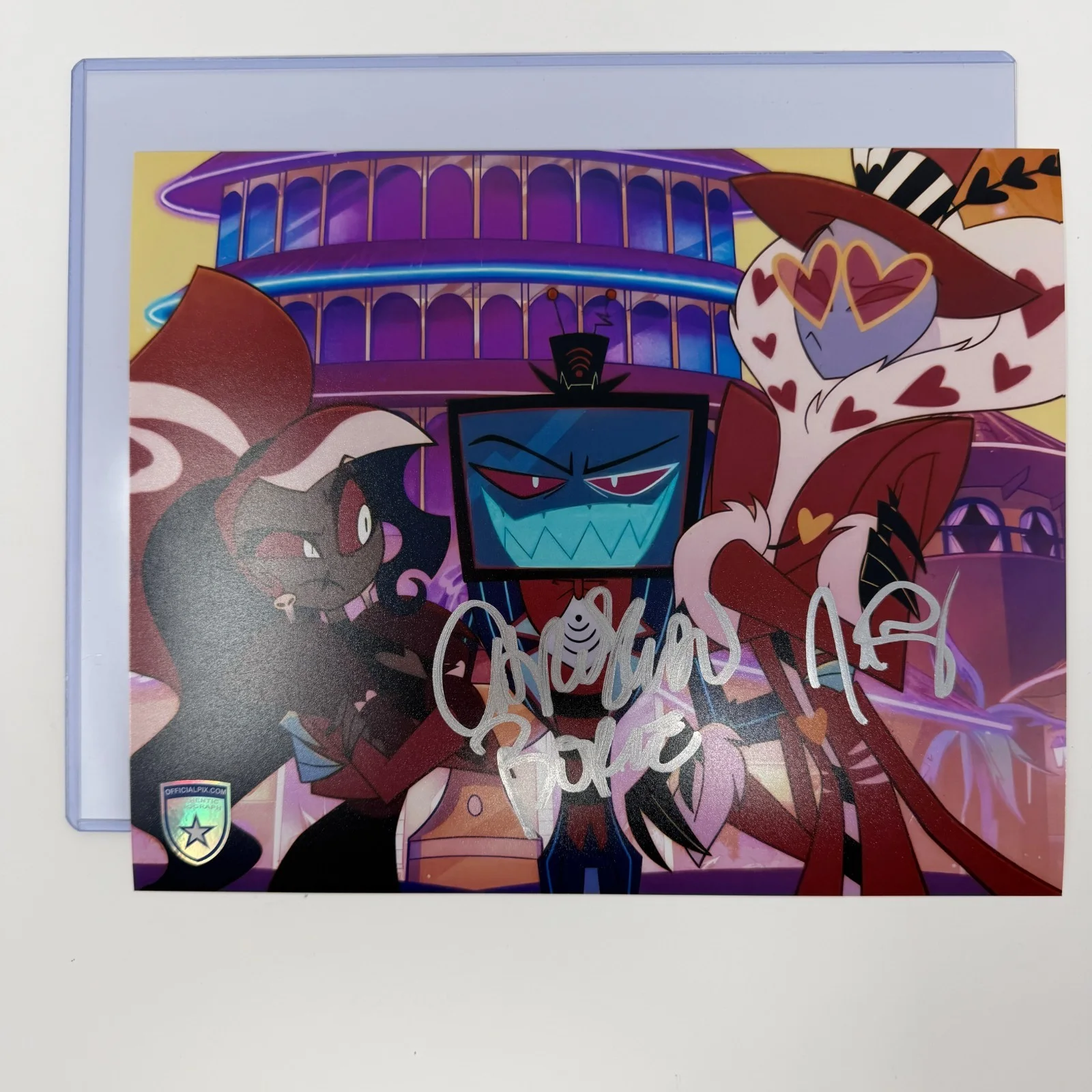 Christian Borle & Joel Perez — Signed Hazbin Hotel Photo Christian Borle, Joel Perez Autograph Official Pix COA