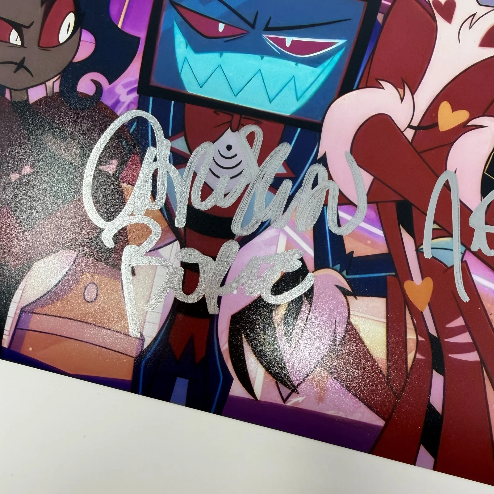 Christian Borle, Joel Perez — Signed Hazbin Hotel Photo Christian Borle, Joel Perez Autograph Official Pix COA, изображение 2