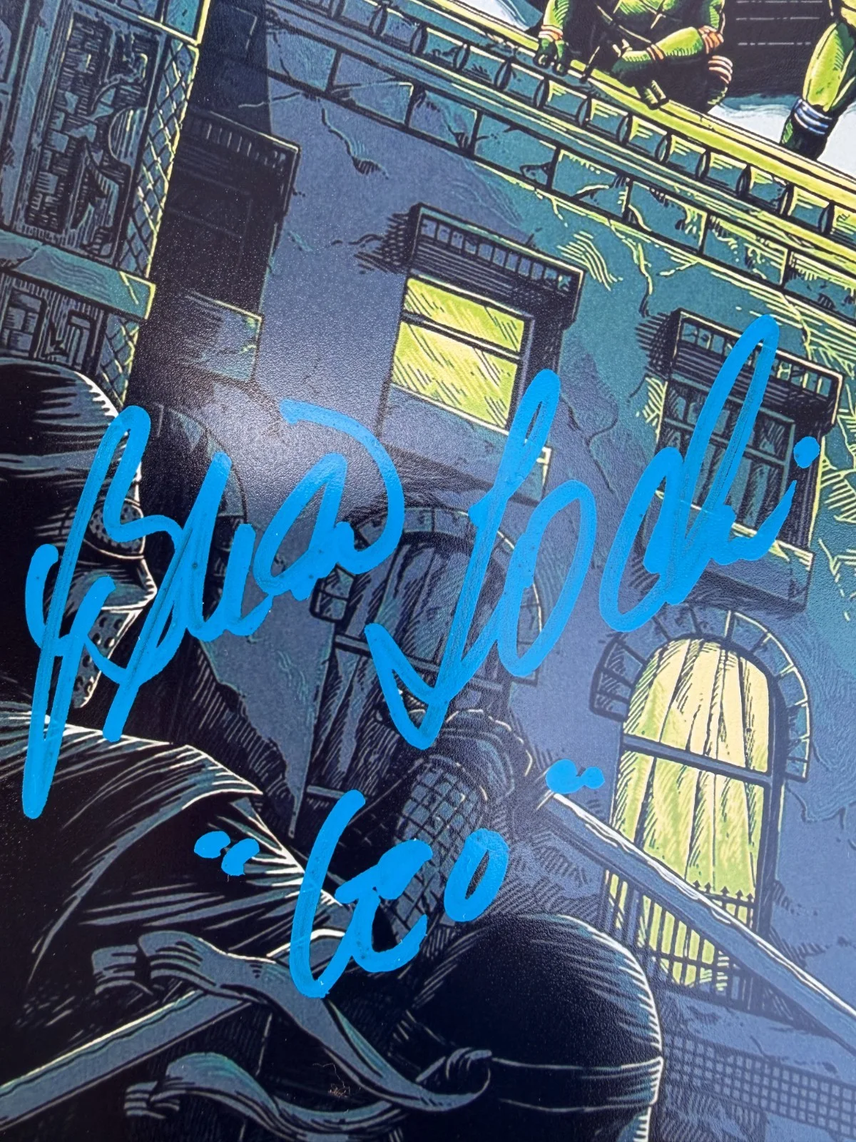 Brian Tochi Ernie Reyes Jr. Ken Scott Robbie Rist Francois Chau — Signed TMNT Photo 11x17 Tochi, Reyes Jr., Scott, Rist, Chau Official Pix COA, изображение 4