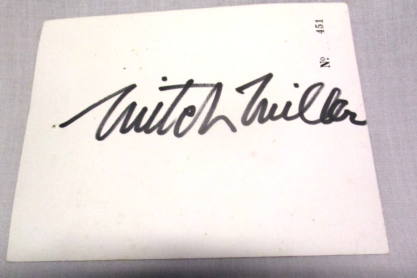 MITCH MILLER COMPOSER MUSIC AUTOGRAPH SIGNED MEMORIBILIA ~ FALL RIVER, MA 1990, image 3