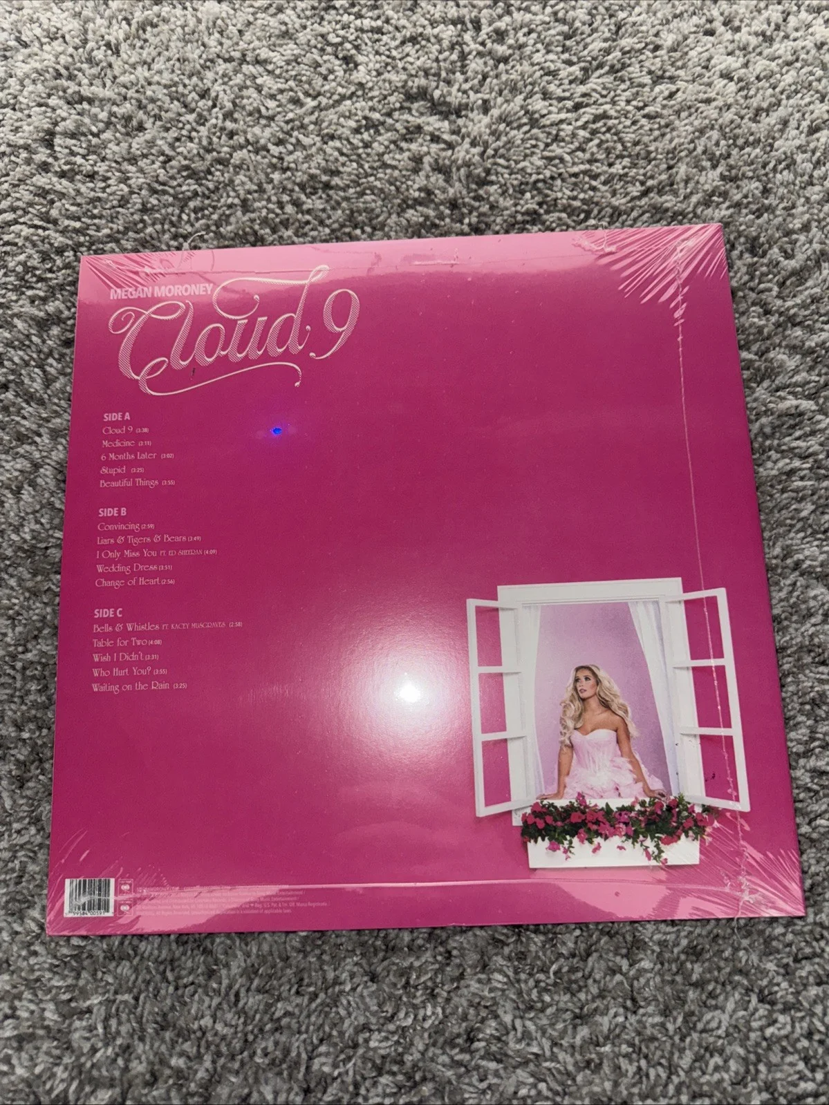 Megan Moroney Cloud 9: Megan's Signature Pink Signed Vinyl LP Record Sealed, изображение 2
