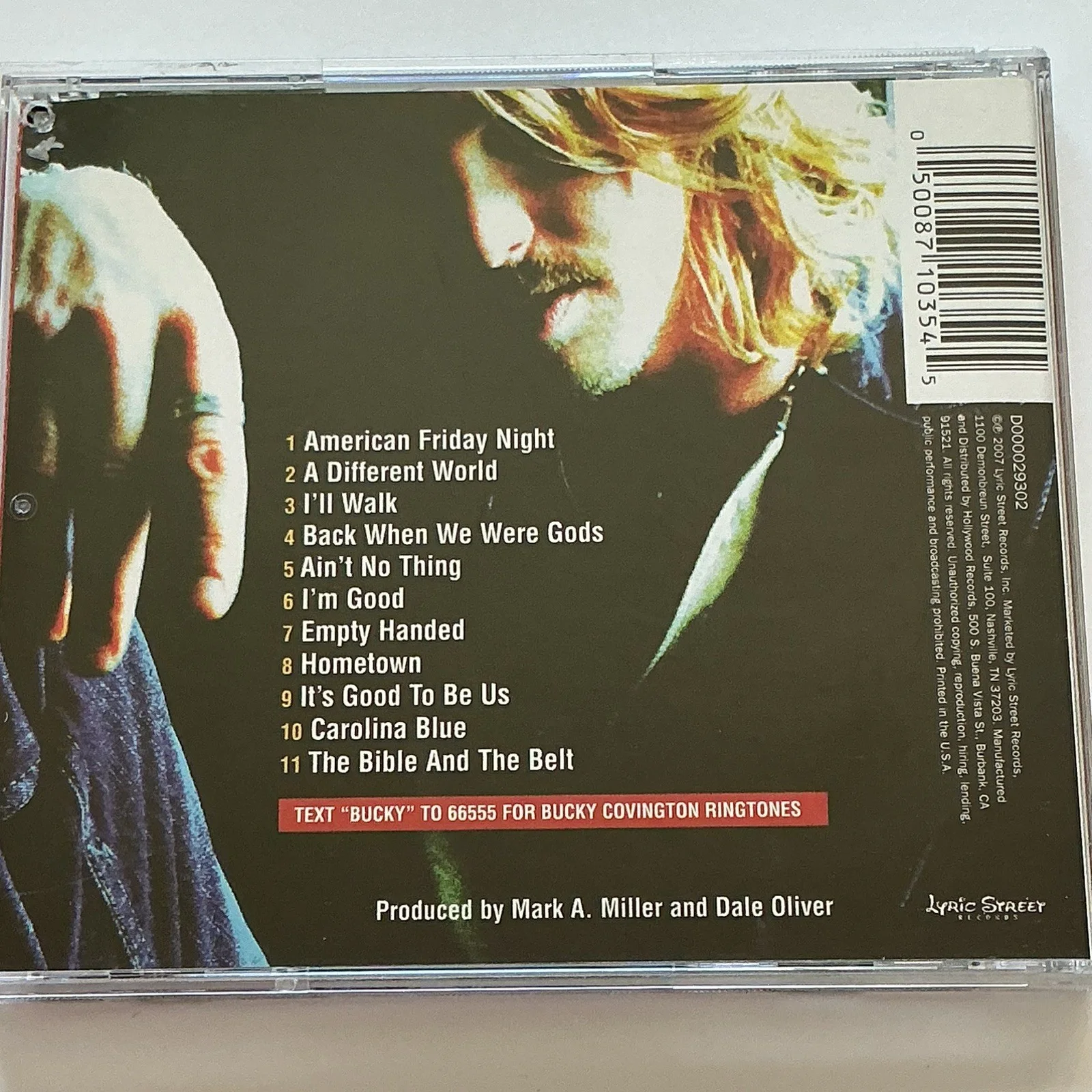 Bucky Covington SIGNED Self-Titled CD - Mint/New - Disney Event Provenance, image 2
