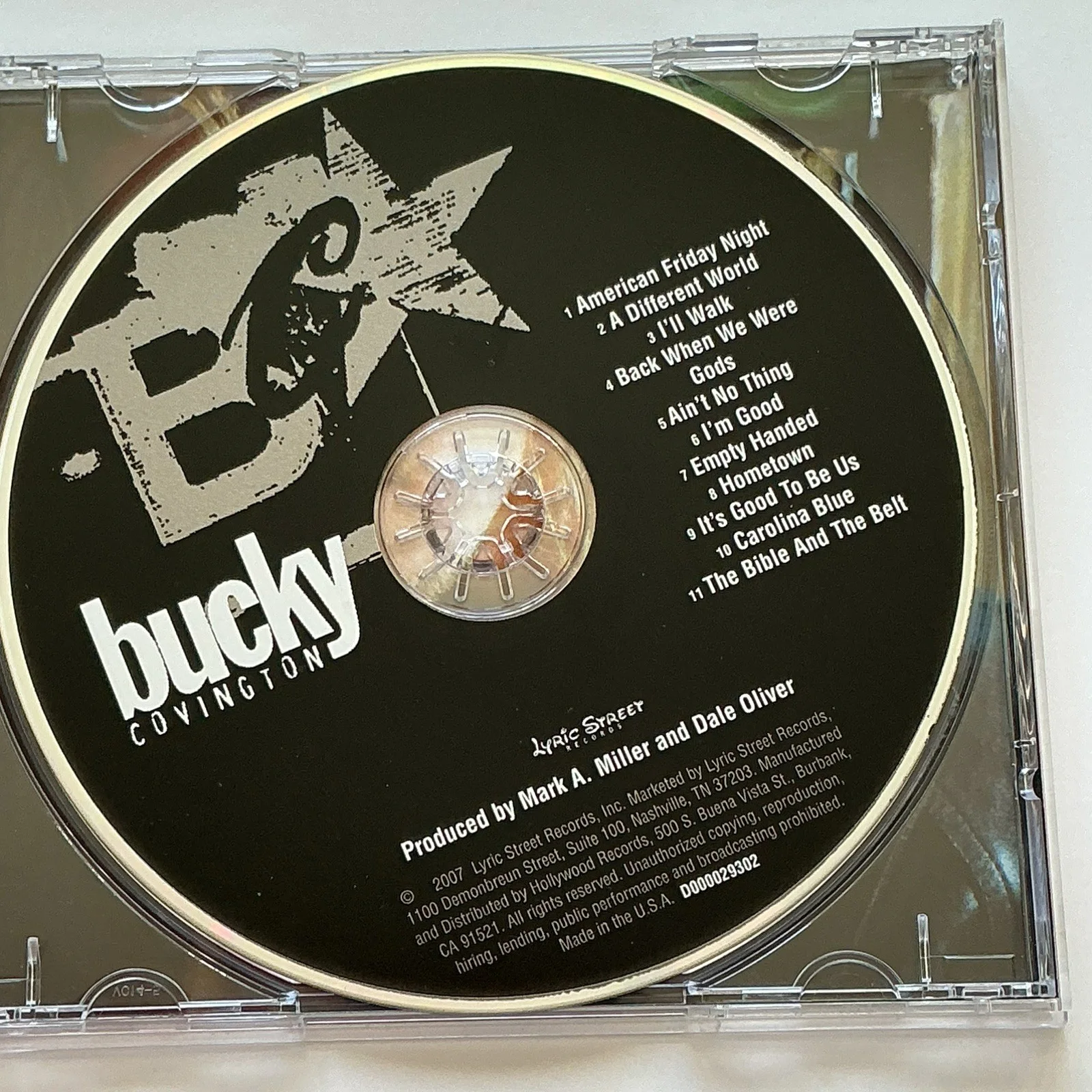 Bucky Covington SIGNED Self-Titled CD - Mint/New - Disney Event Provenance, image 4